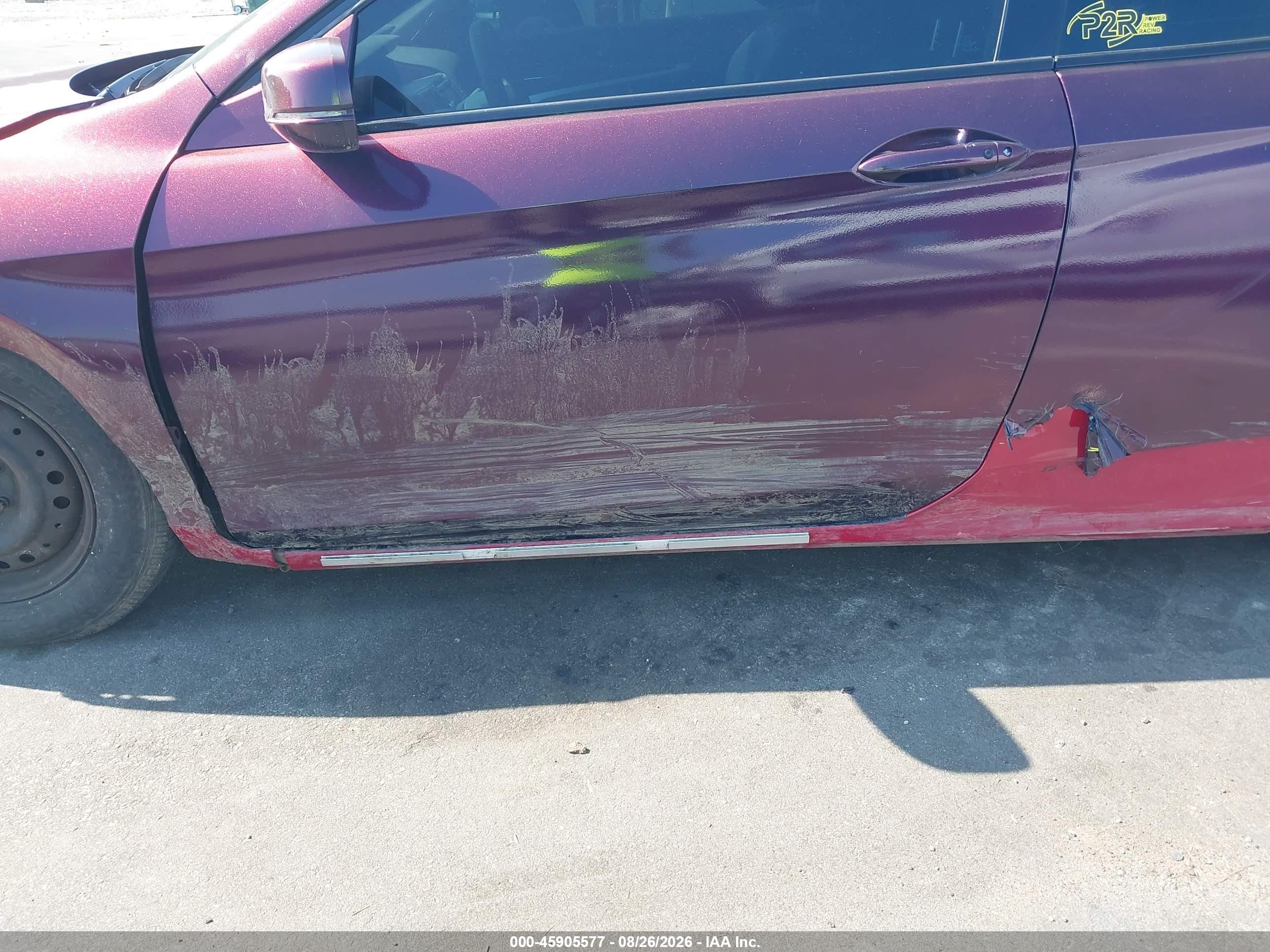 2015 Honda Accord Ex-l V-6 Purple vin: 1HGCT2A83FA008330