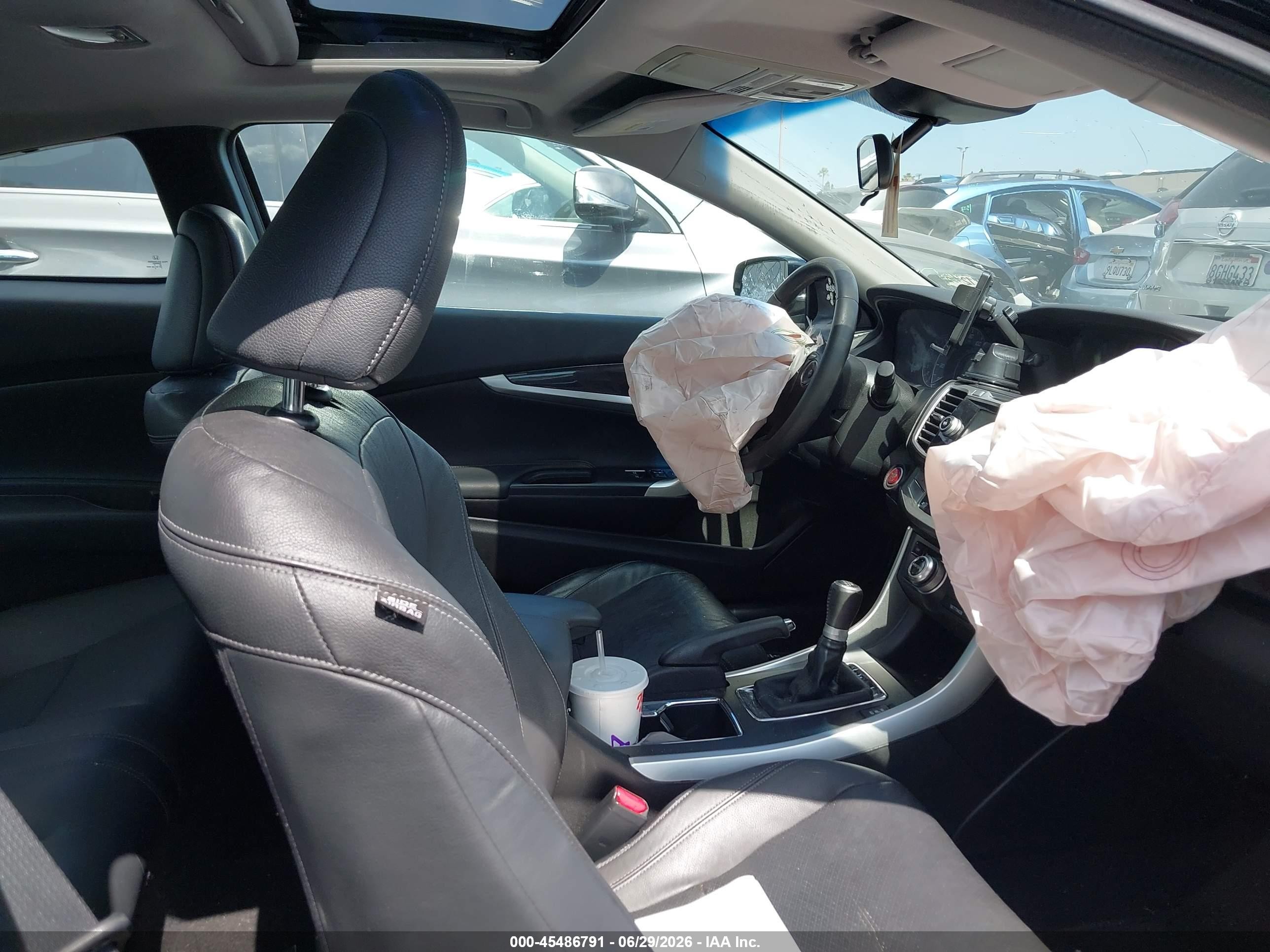 2013 Honda Accord Ex-l V-6 Черный vin: 1HGCT2A87DA011695
