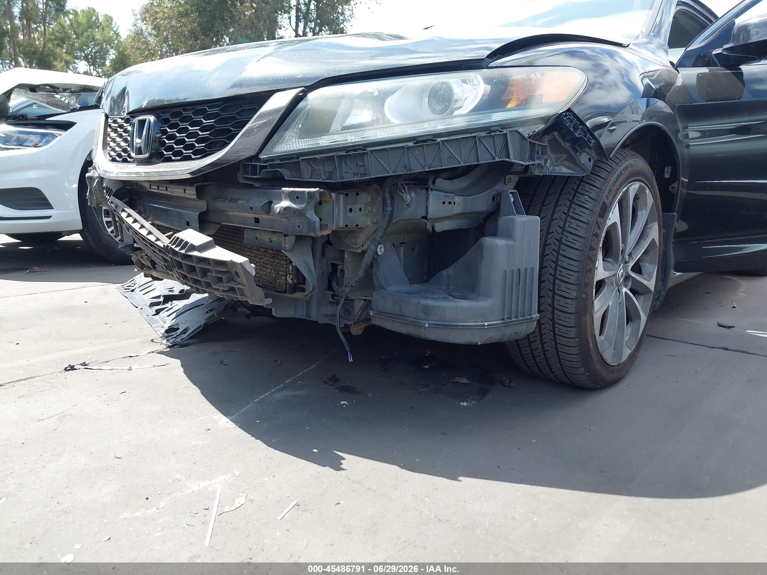 2013 Honda Accord Ex-l V-6 Черный vin: 1HGCT2A87DA011695