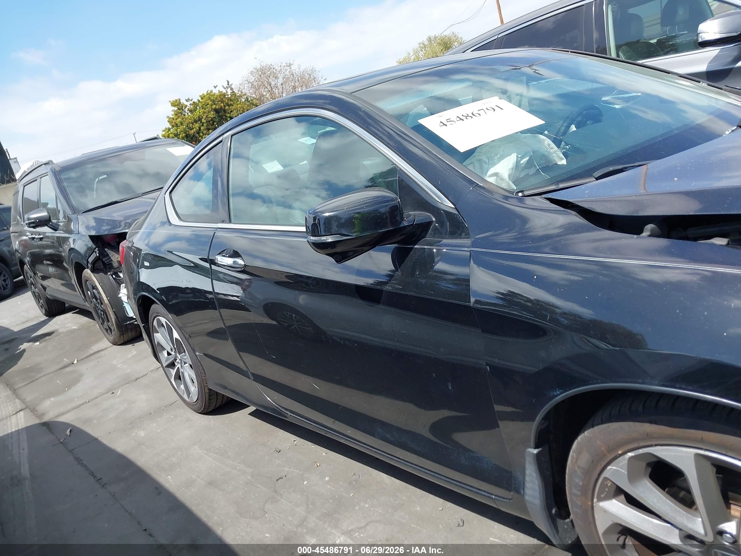 2013 Honda Accord Ex-l V-6 Черный vin: 1HGCT2A87DA011695