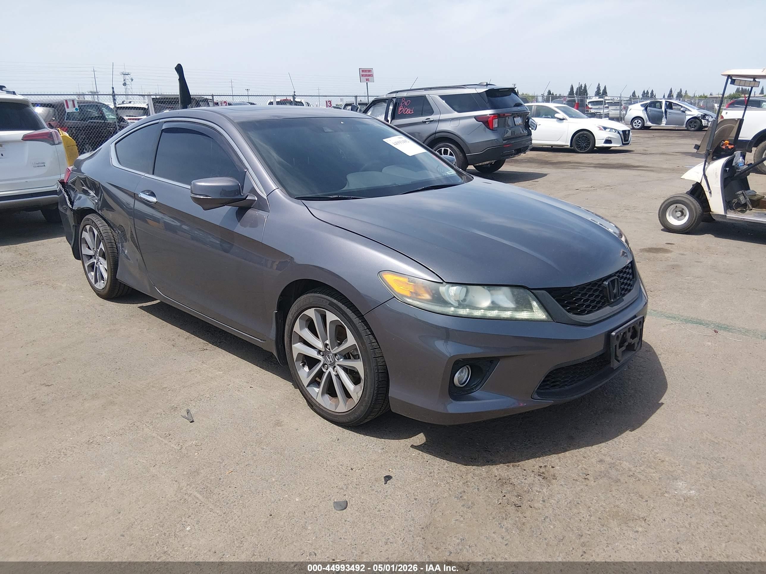 2015 Honda Accord Ex-l V-6 Gray vin: 1HGCT2A89FA001706