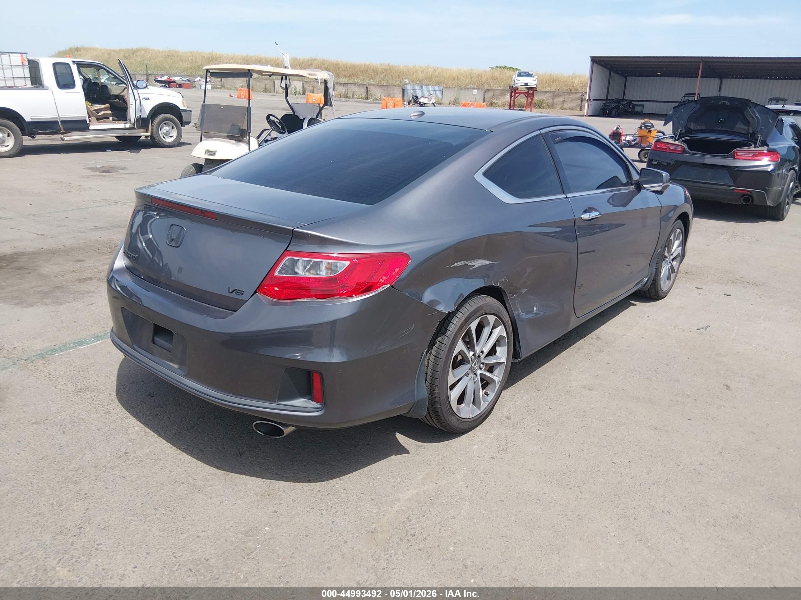2015 Honda Accord Ex-l V-6 Gray vin: 1HGCT2A89FA001706