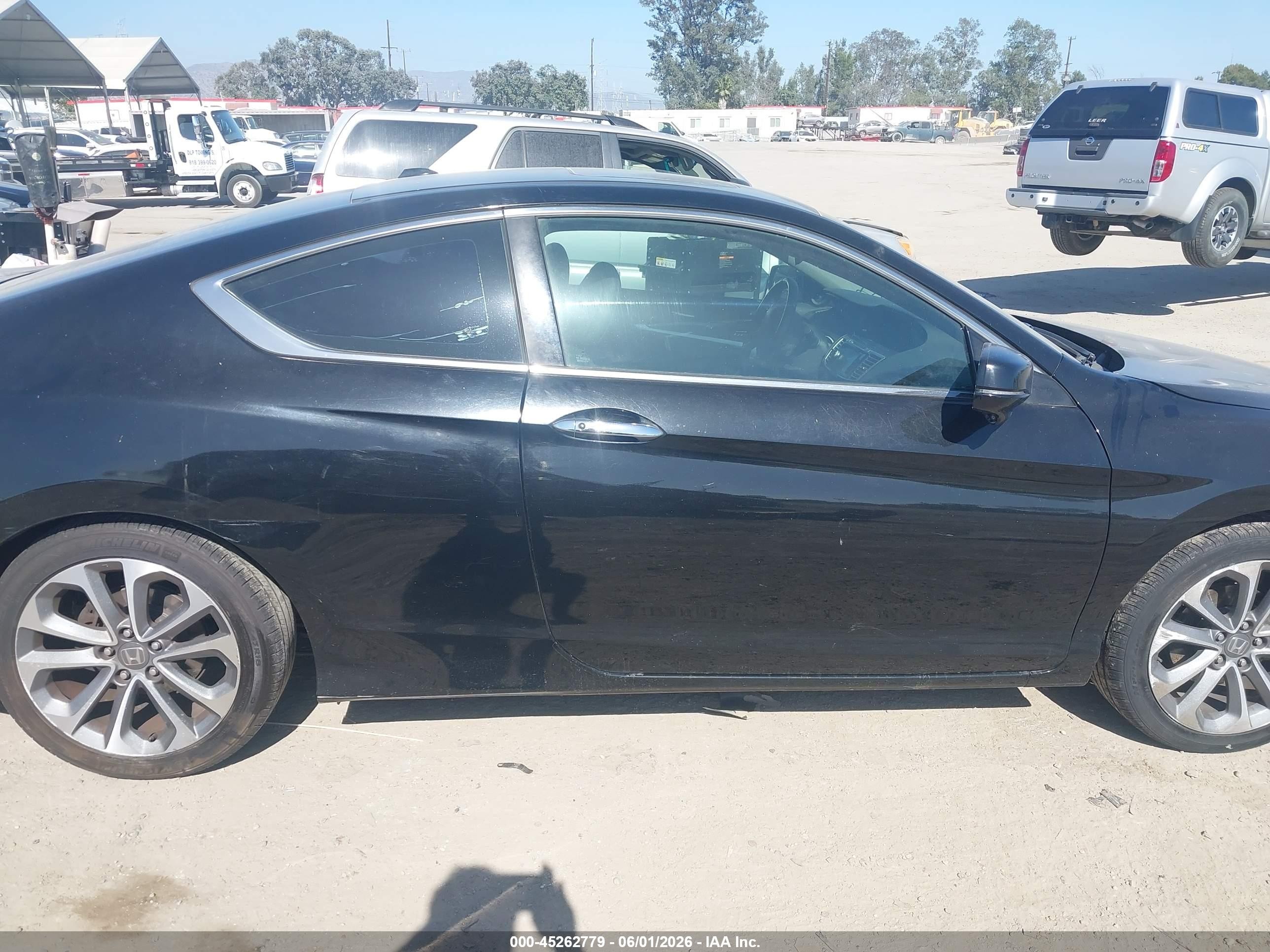 2013 Honda Accord Ex-l V-6 Black vin: 1HGCT2A8XDA007611