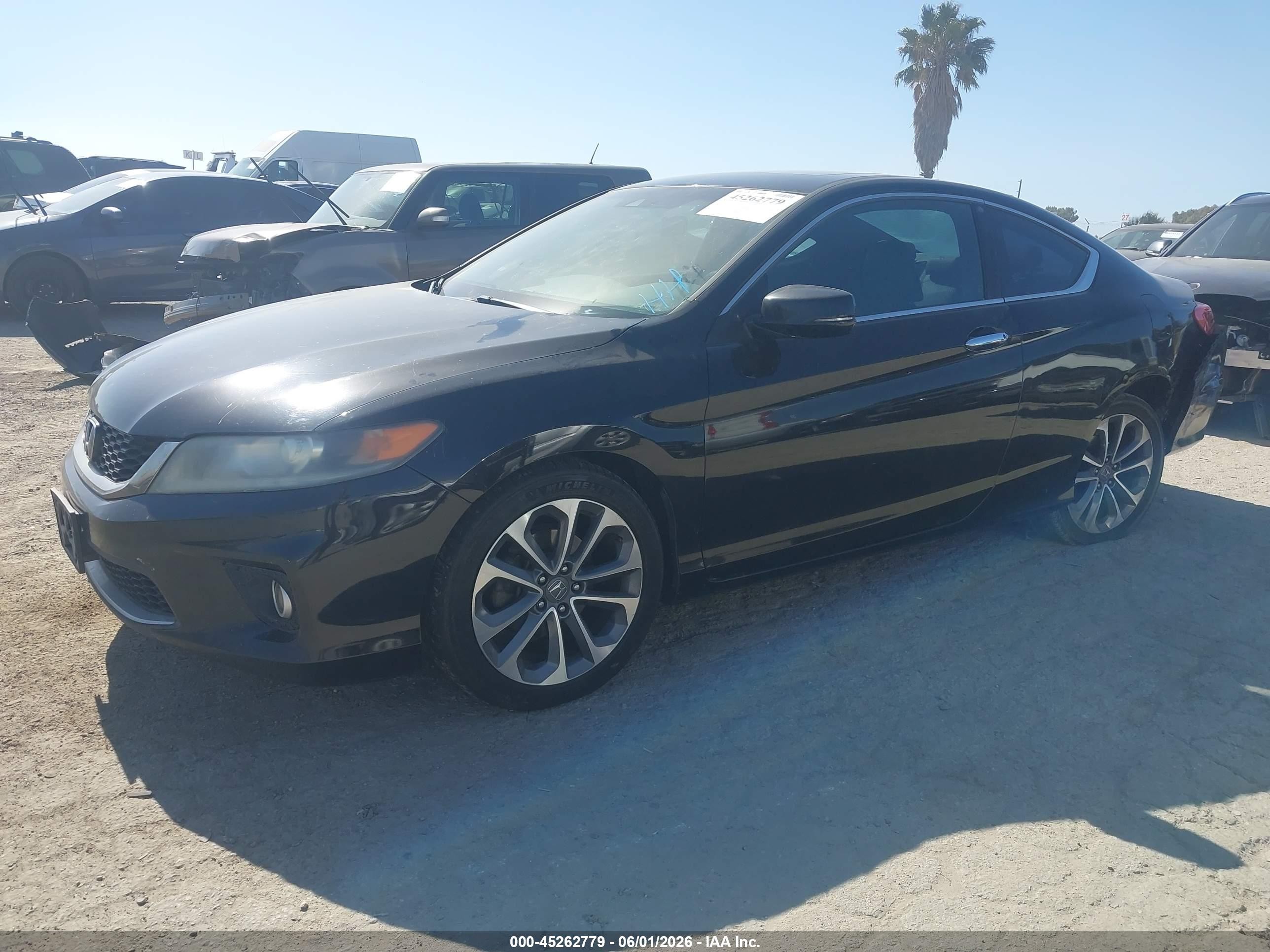 2013 Honda Accord Ex-l V-6 Black vin: 1HGCT2A8XDA007611
