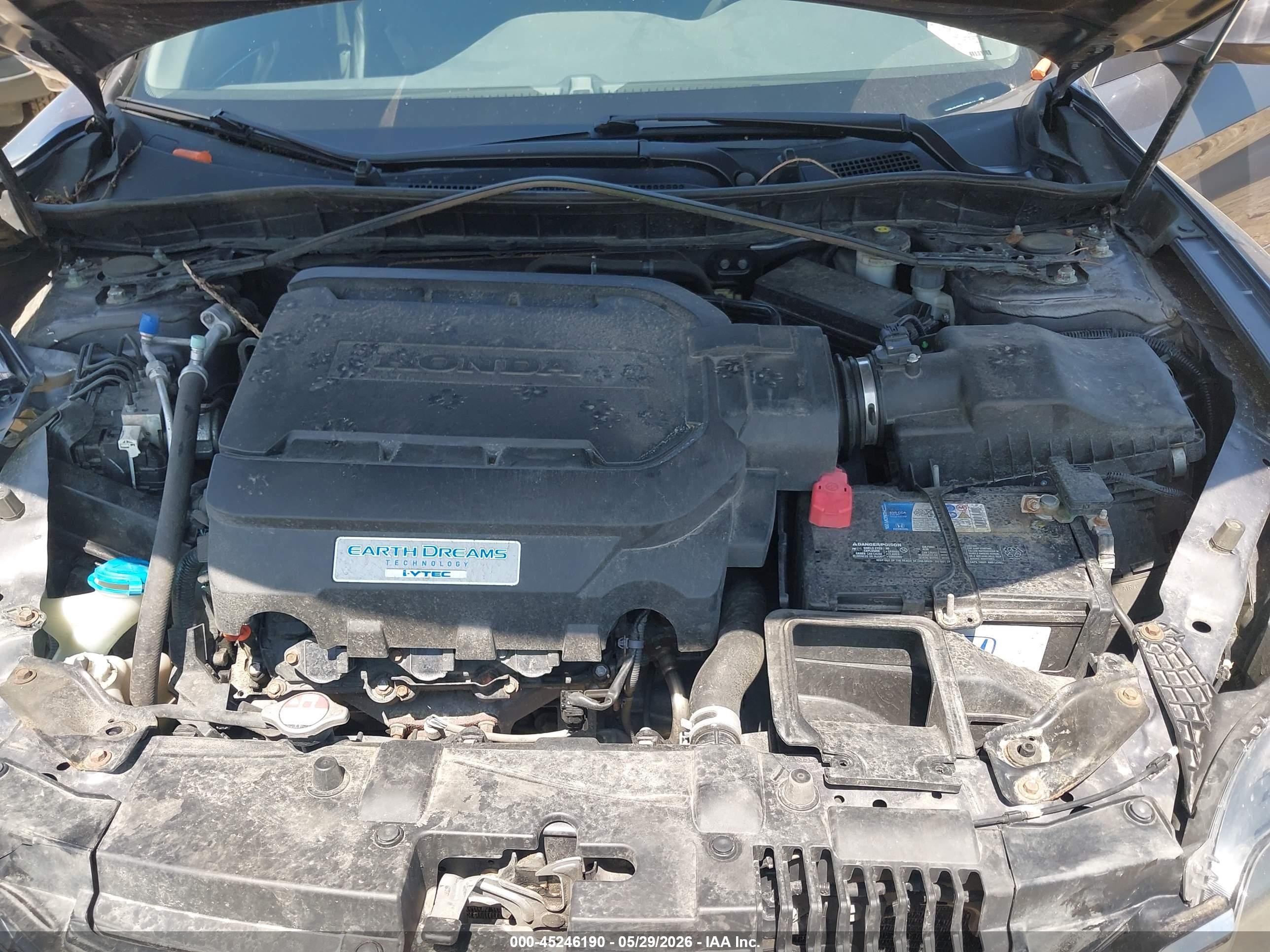 2015 Honda Accord Ex-l V-6 Gray vin: 1HGCT2A8XFA005277