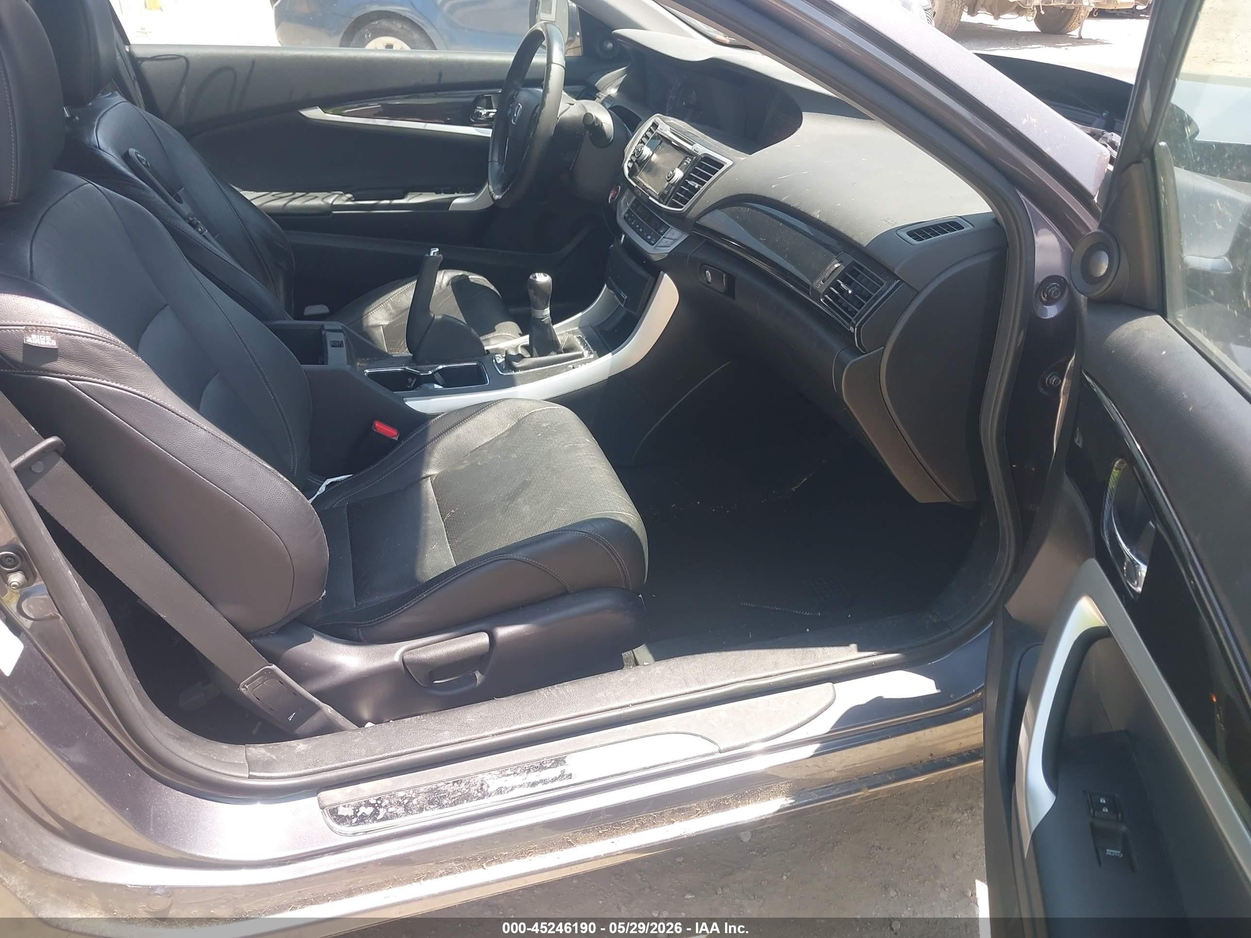 2015 Honda Accord Ex-l V-6 Gray vin: 1HGCT2A8XFA005277