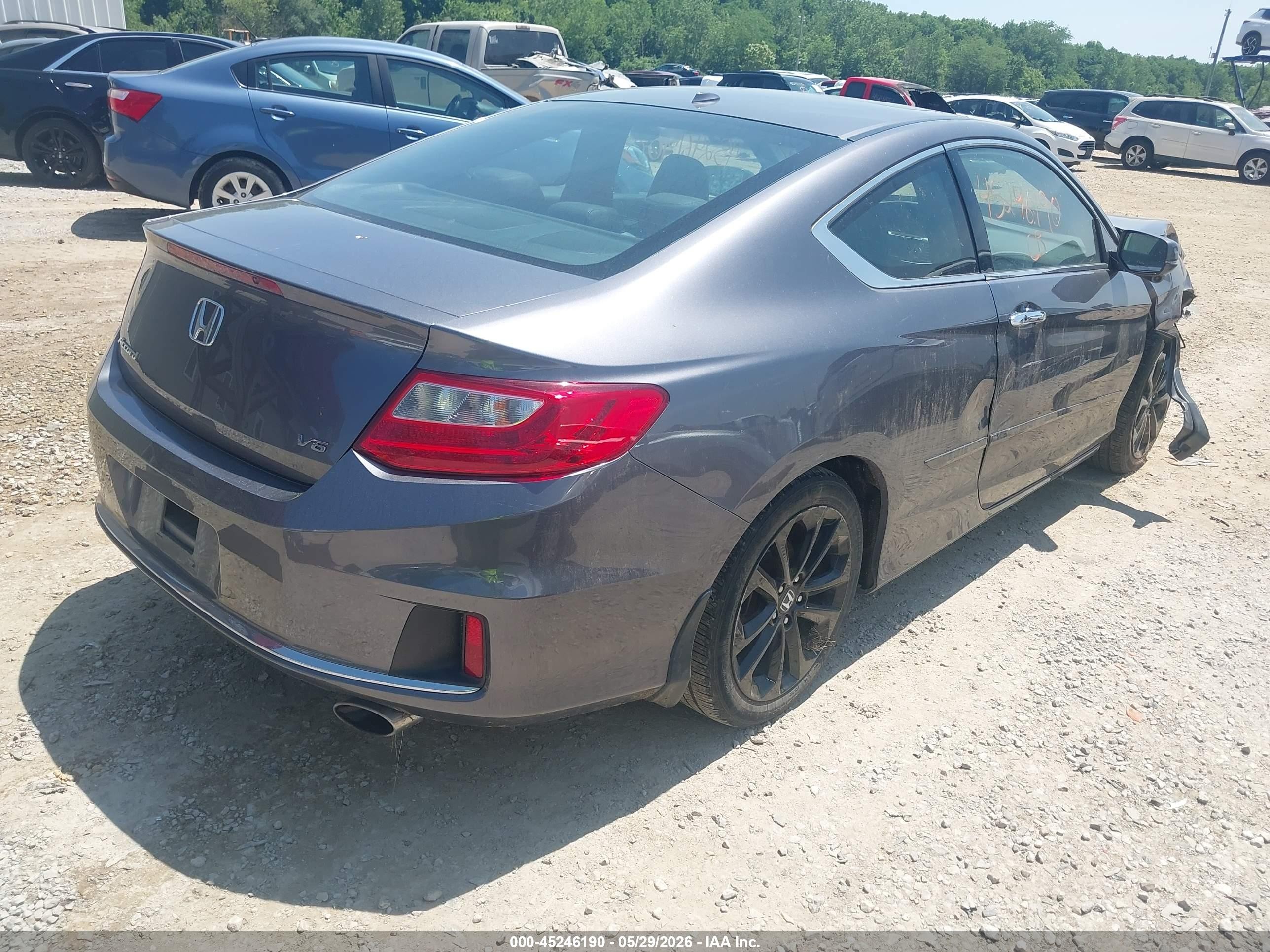 2015 Honda Accord Ex-l V-6 Gray vin: 1HGCT2A8XFA005277