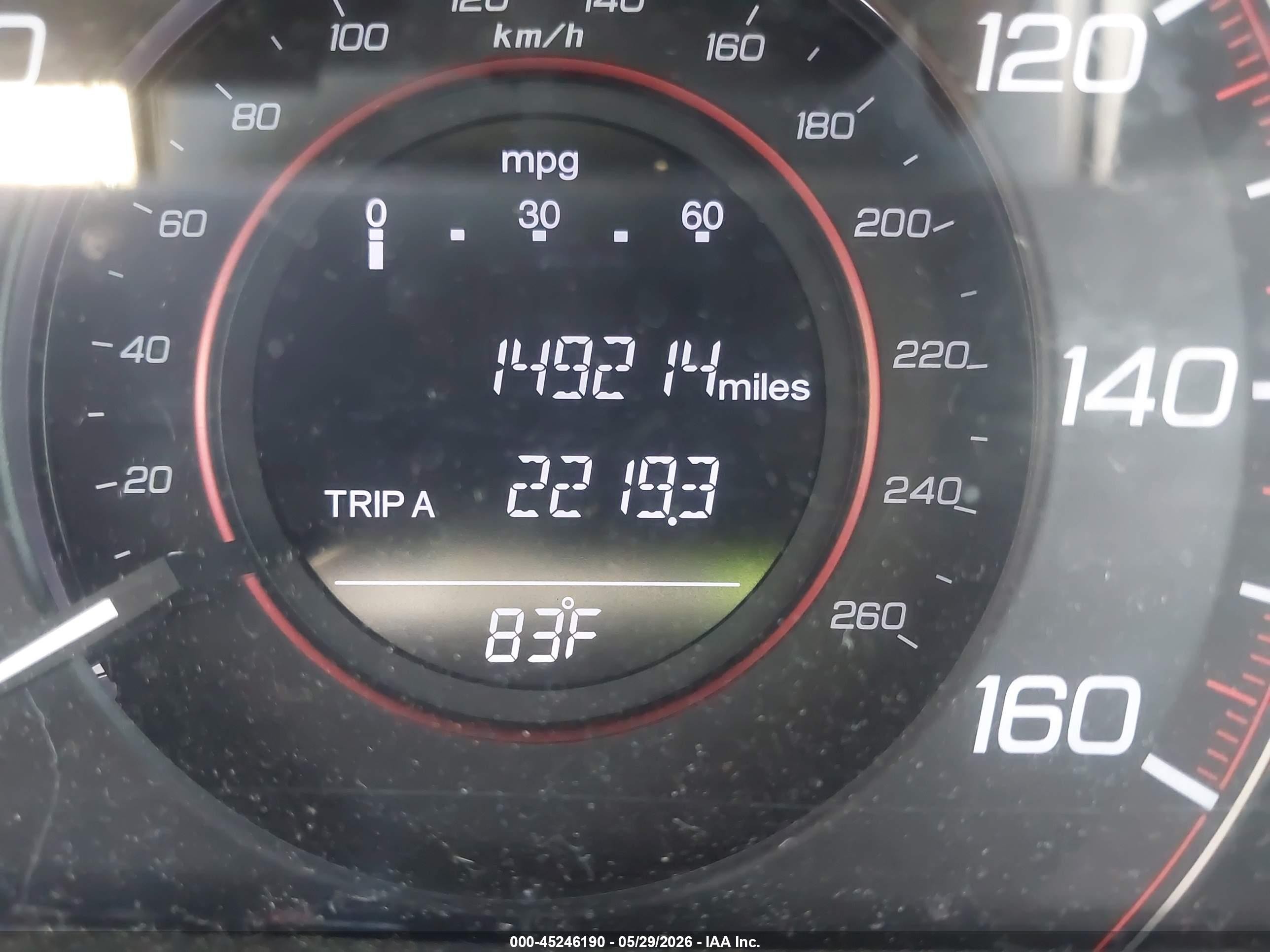 2015 Honda Accord Ex-l V-6 Gray vin: 1HGCT2A8XFA005277