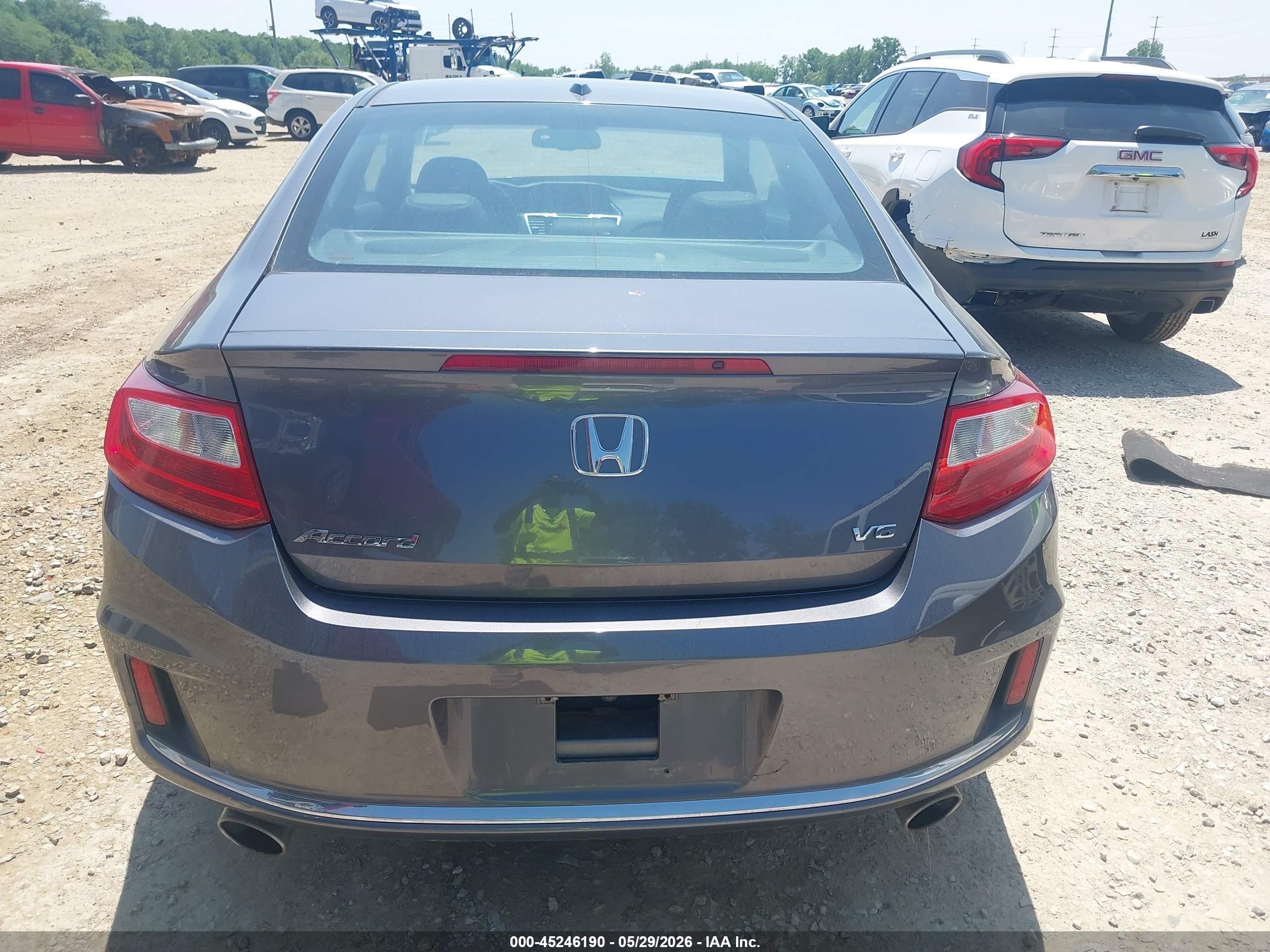 2015 Honda Accord Ex-l V-6 Gray vin: 1HGCT2A8XFA005277