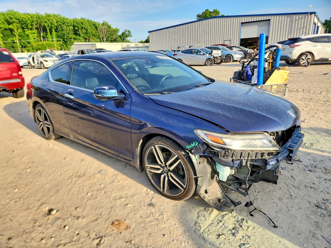 2016 Honda Accord Touring Синий vin: 1HGCT2B03GA003896