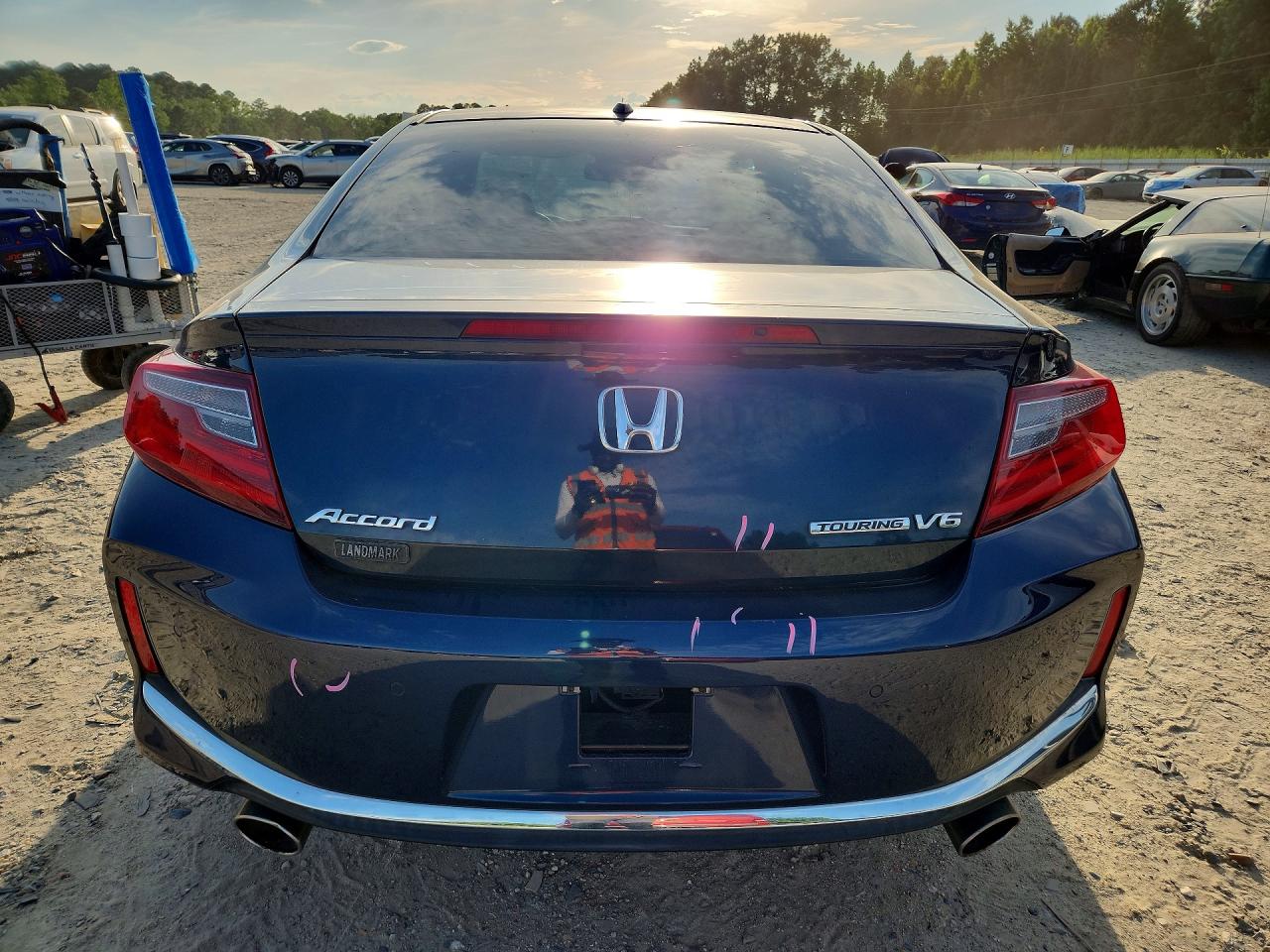 2016 Honda Accord Touring Синий vin: 1HGCT2B03GA003896