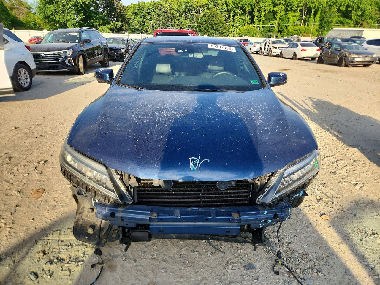 2016 Honda Accord Touring Синий vin: 1HGCT2B03GA003896