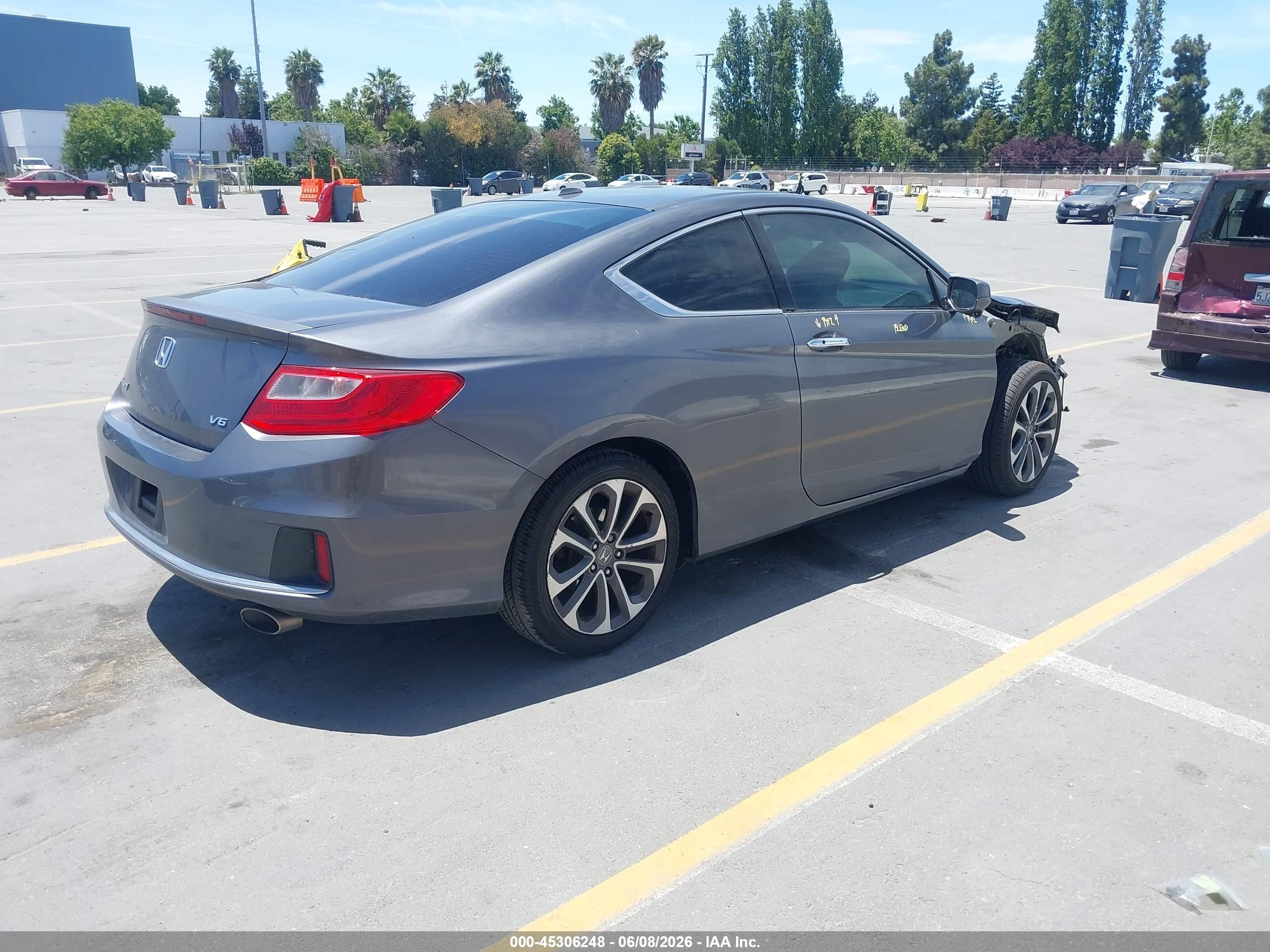 2013 Honda Accord Ex-l V-6 Gray vin: 1HGCT2B80DA001282