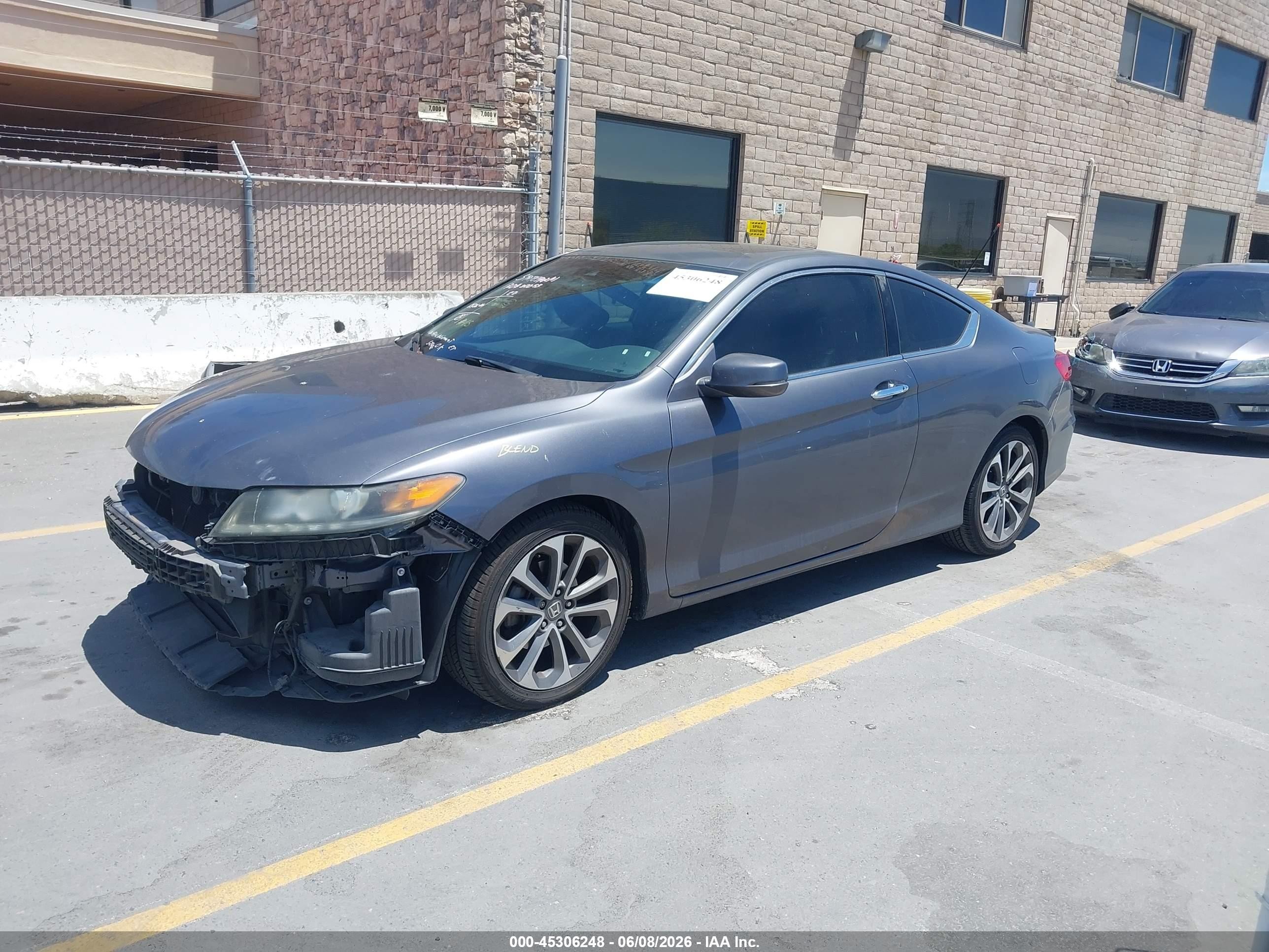 2013 Honda Accord Ex-l V-6 Gray vin: 1HGCT2B80DA001282