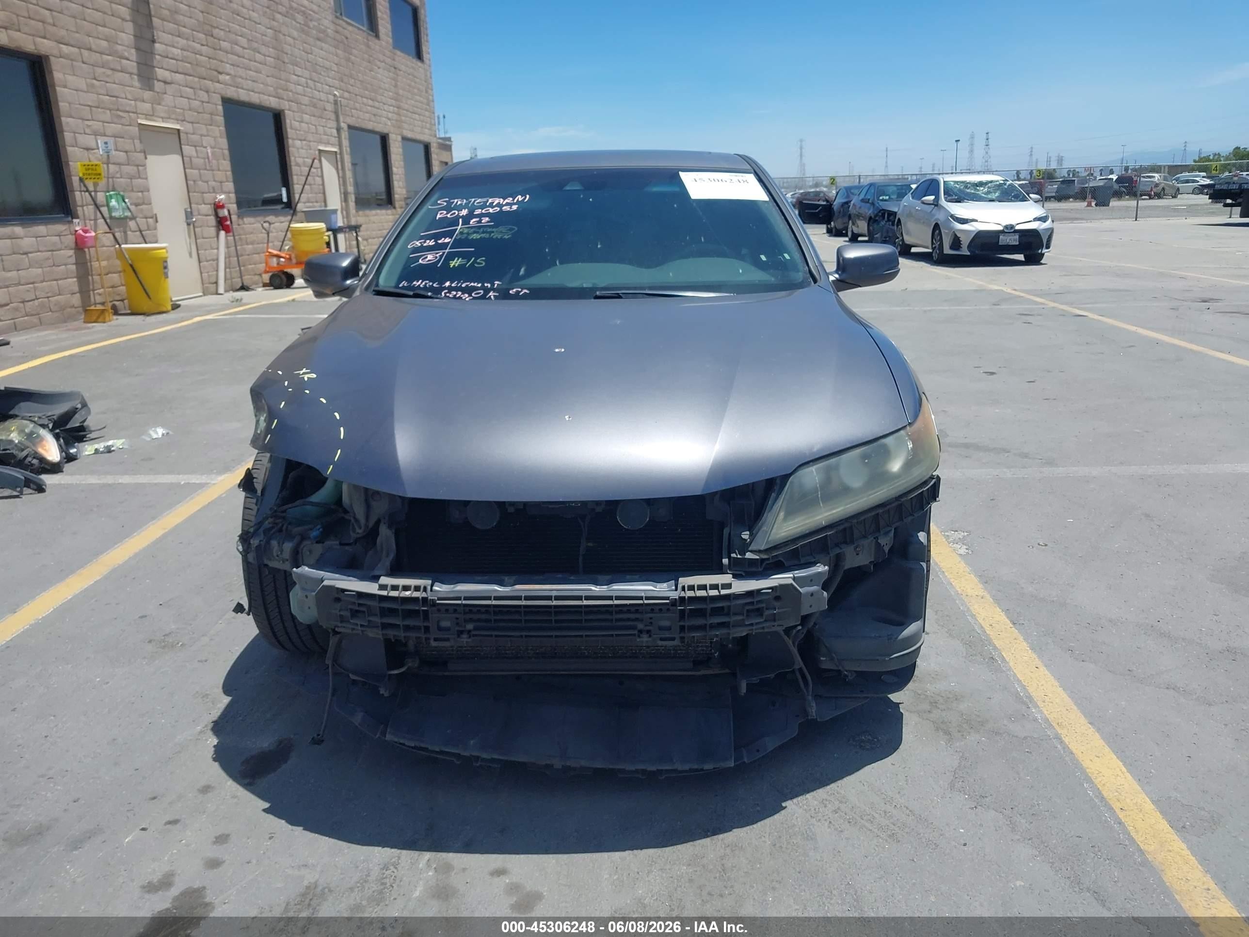 2013 Honda Accord Ex-l V-6 Gray vin: 1HGCT2B80DA001282