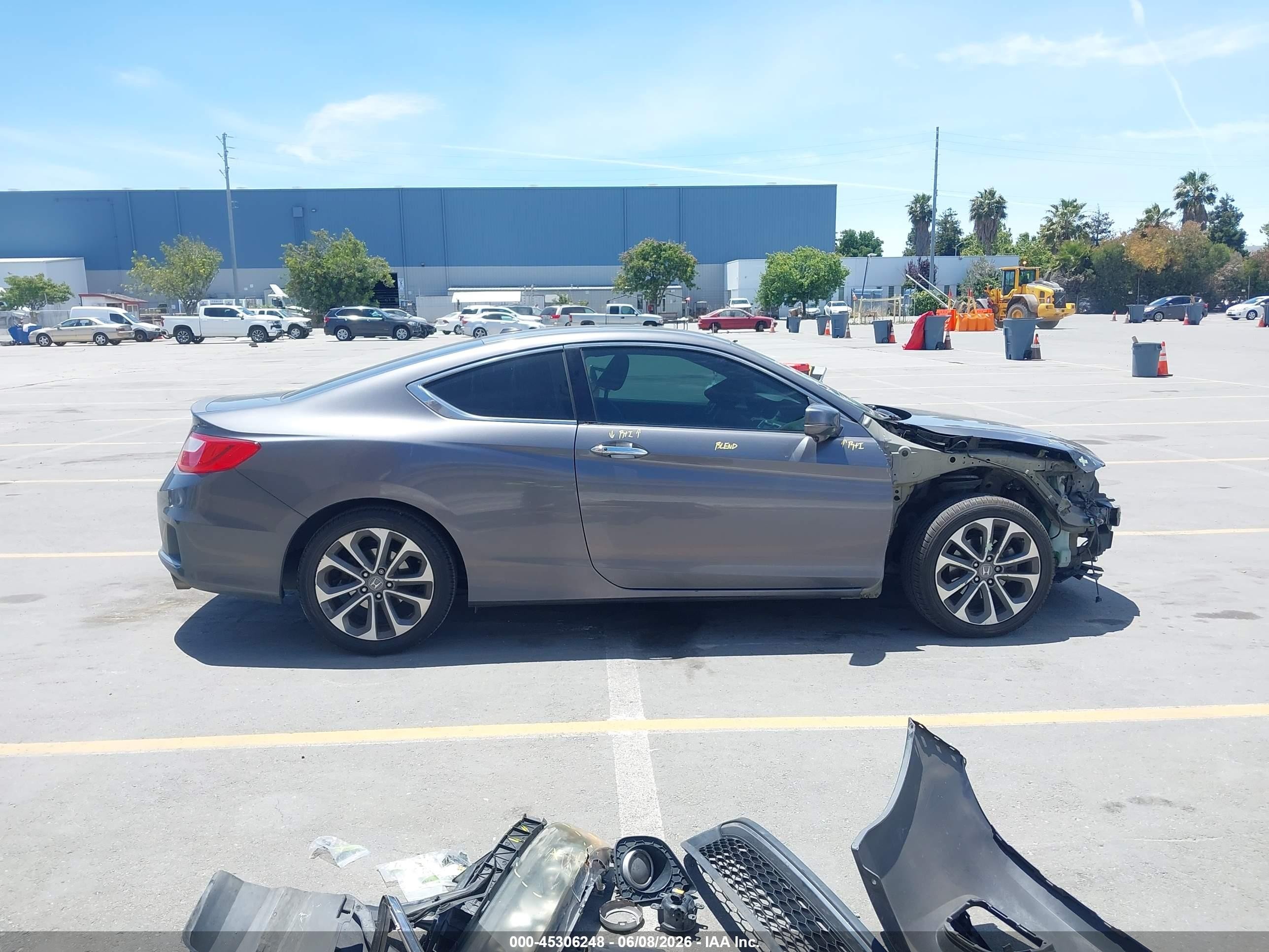 2013 Honda Accord Ex-l V-6 Gray vin: 1HGCT2B80DA001282