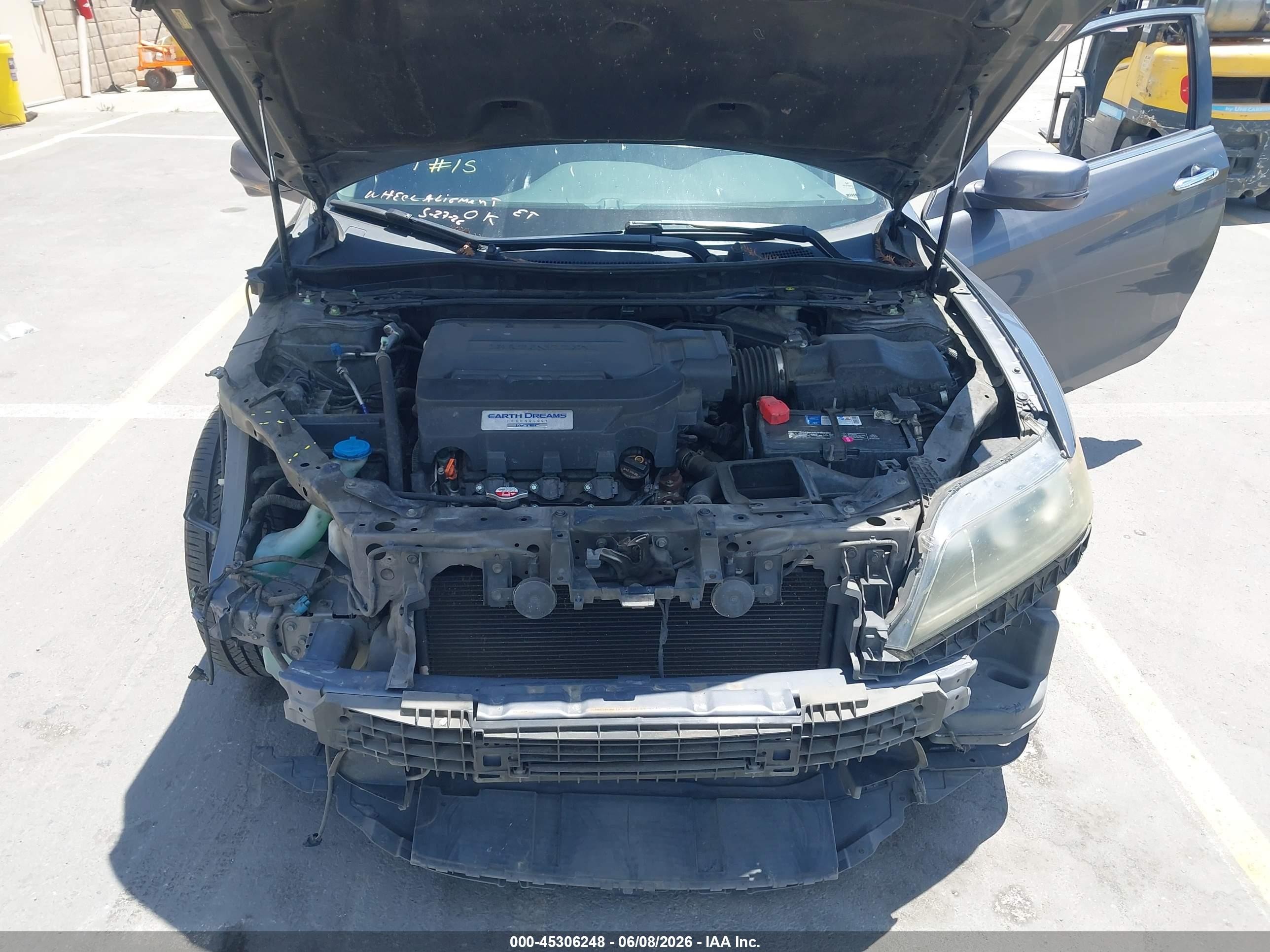 2013 Honda Accord Ex-l V-6 Gray vin: 1HGCT2B80DA001282