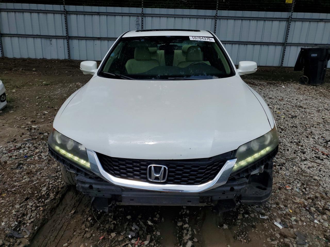 2013 Honda Accord Exl White vin: 1HGCT2B80DA006904
