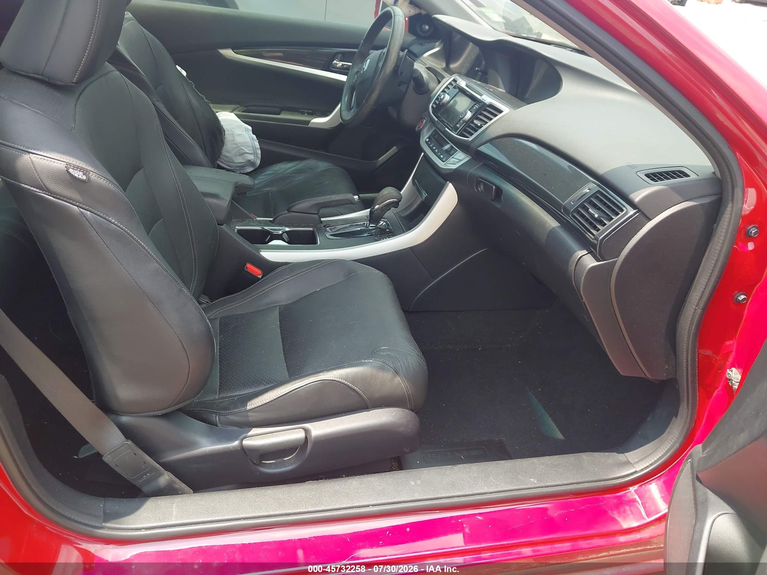 2014 Honda Accord Ex-l V-6 Red vin: 1HGCT2B80EA000182