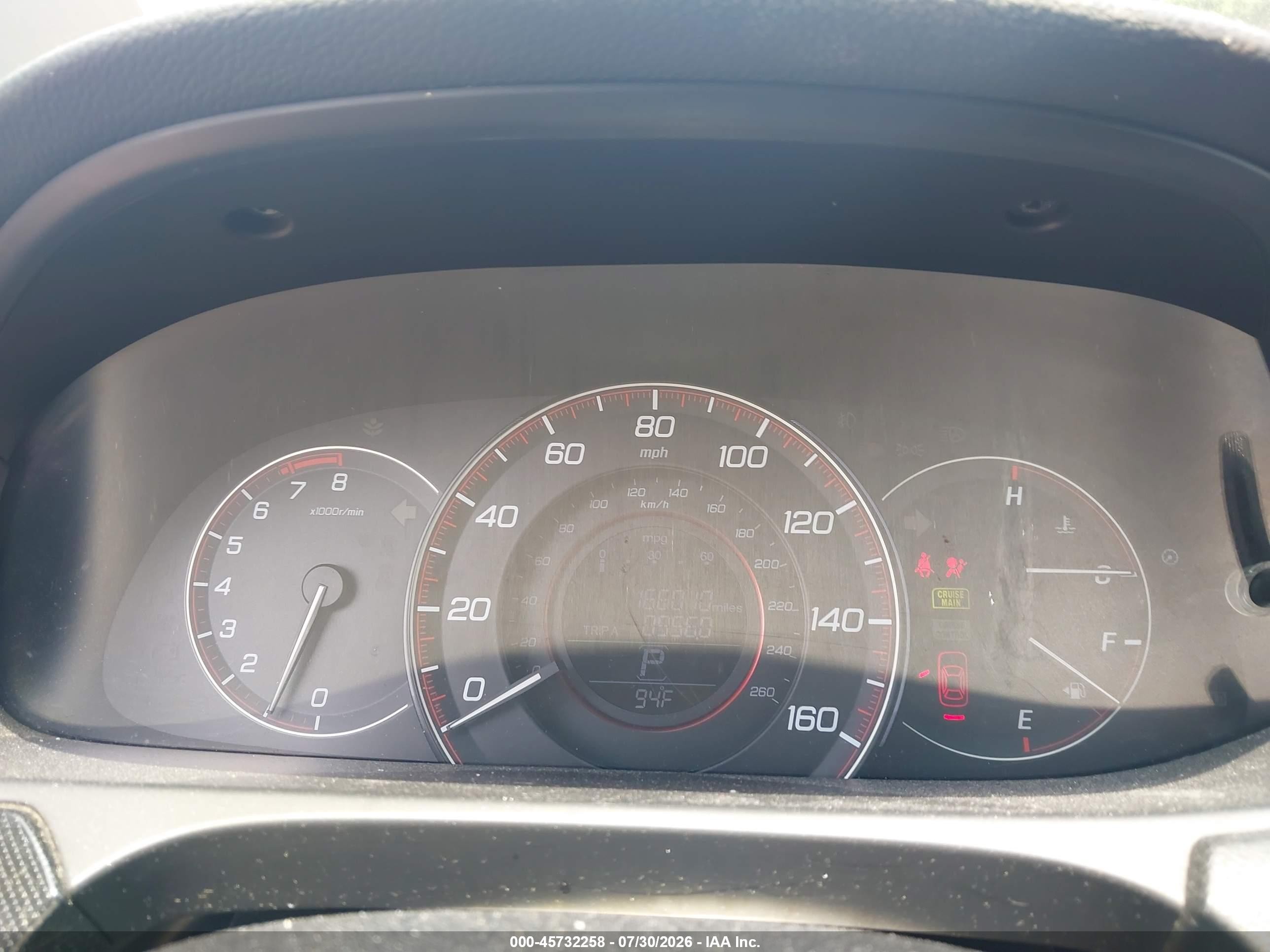 2014 Honda Accord Ex-l V-6 Red vin: 1HGCT2B80EA000182