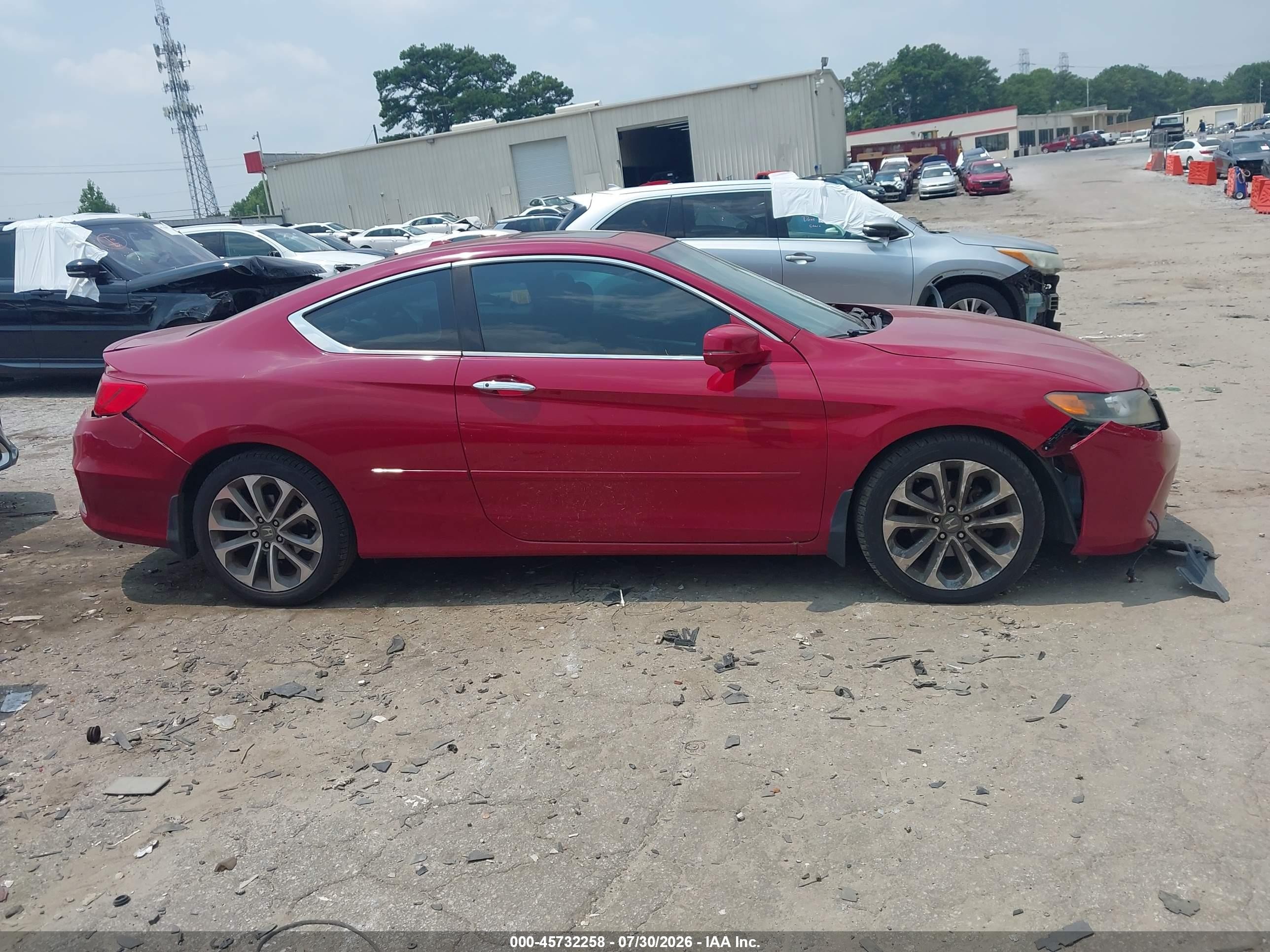 2014 Honda Accord Ex-l V-6 Red vin: 1HGCT2B80EA000182