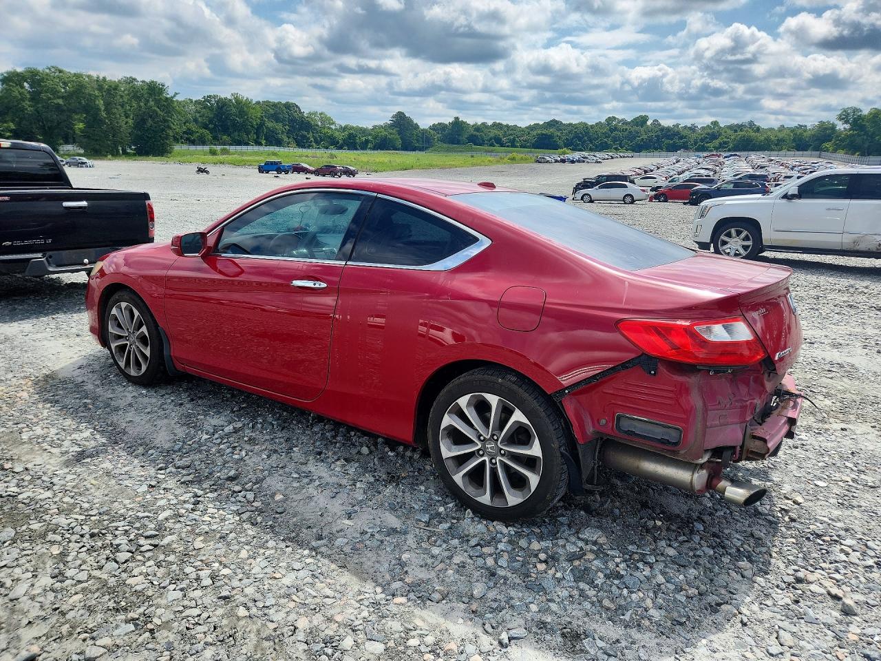 2015 Honda Accord Exl Red vin: 1HGCT2B80FA001950