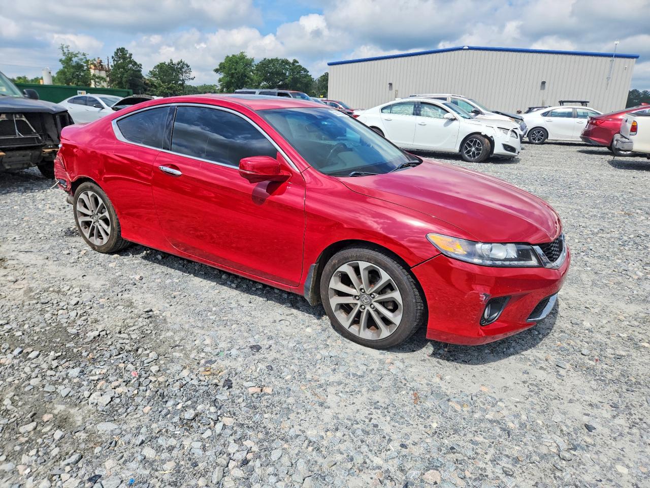 2015 Honda Accord Exl Red vin: 1HGCT2B80FA001950