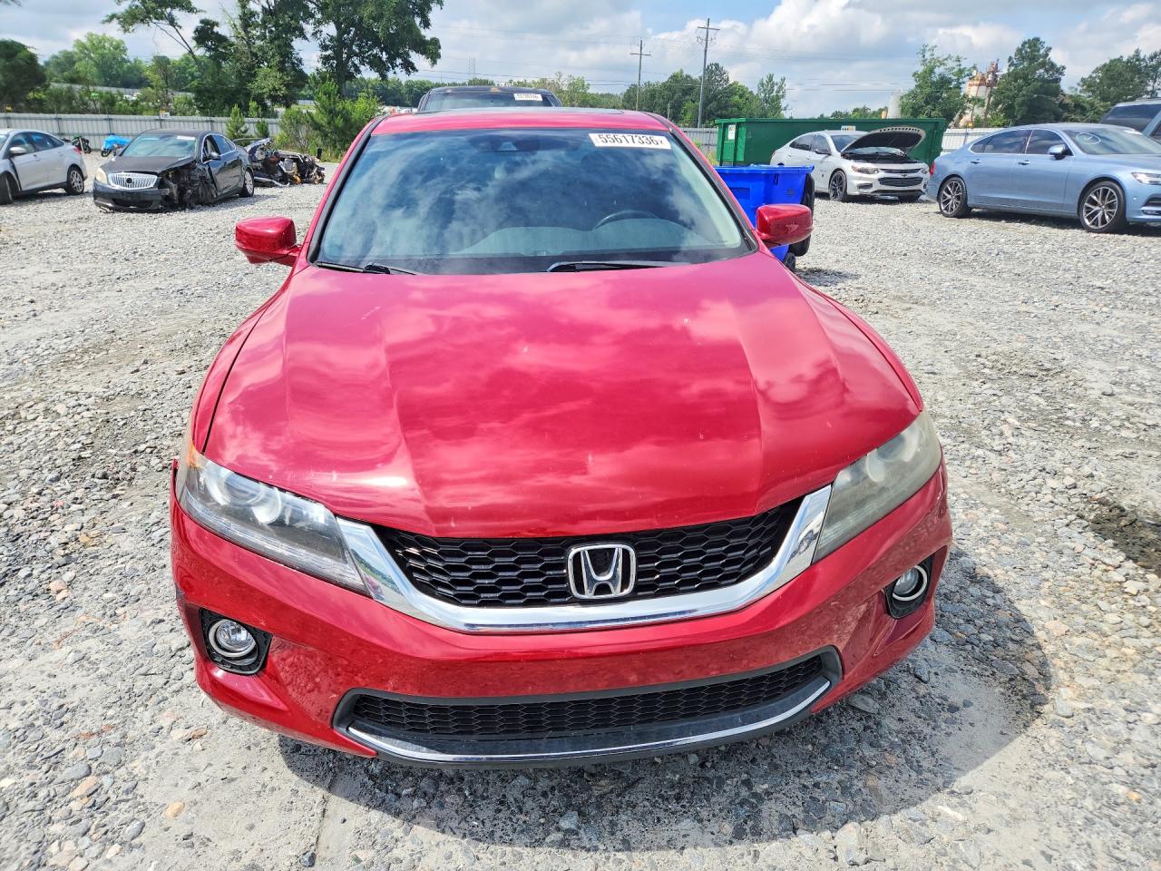 2015 Honda Accord Exl Red vin: 1HGCT2B80FA001950