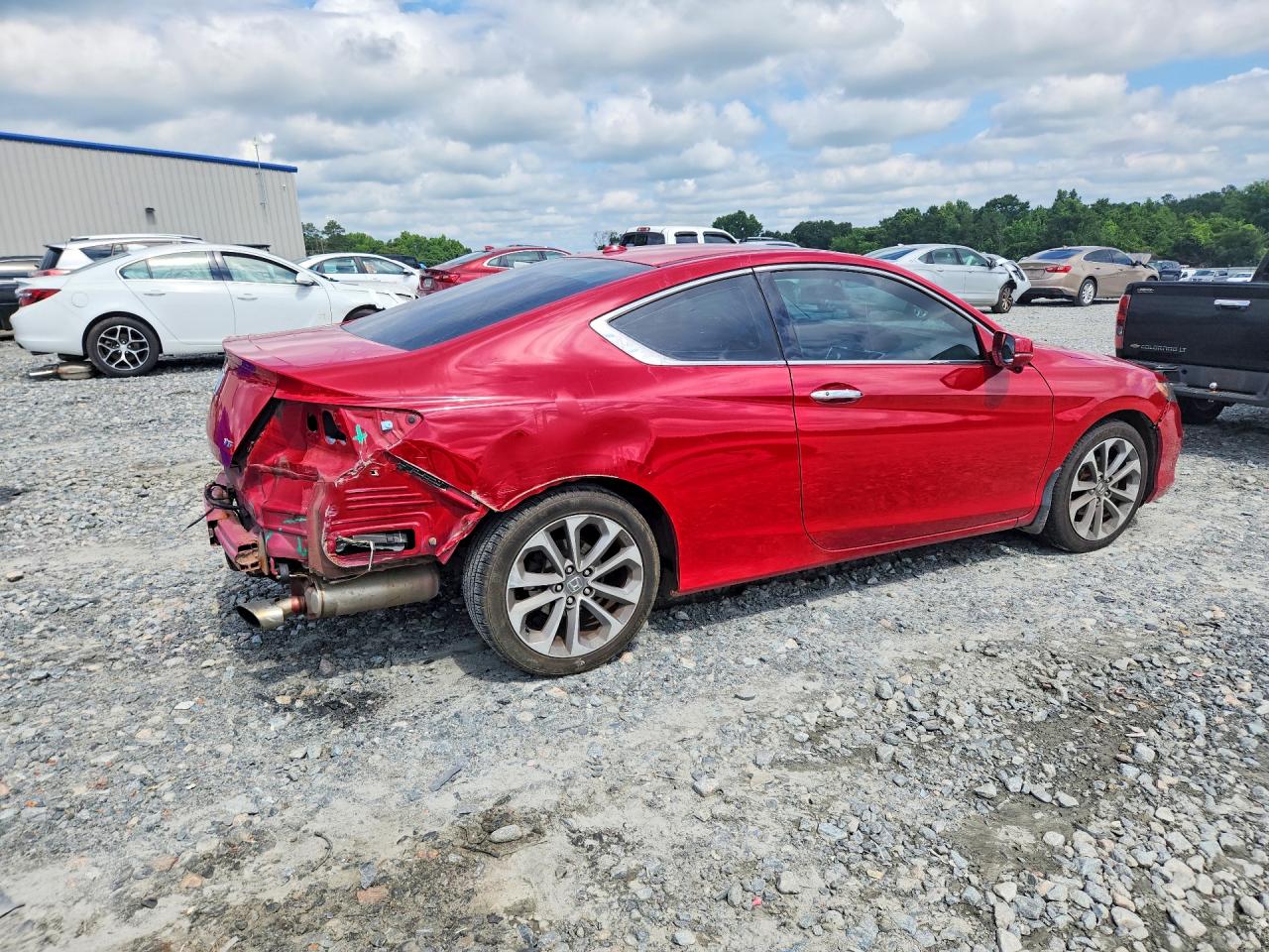 2015 Honda Accord Exl Red vin: 1HGCT2B80FA001950