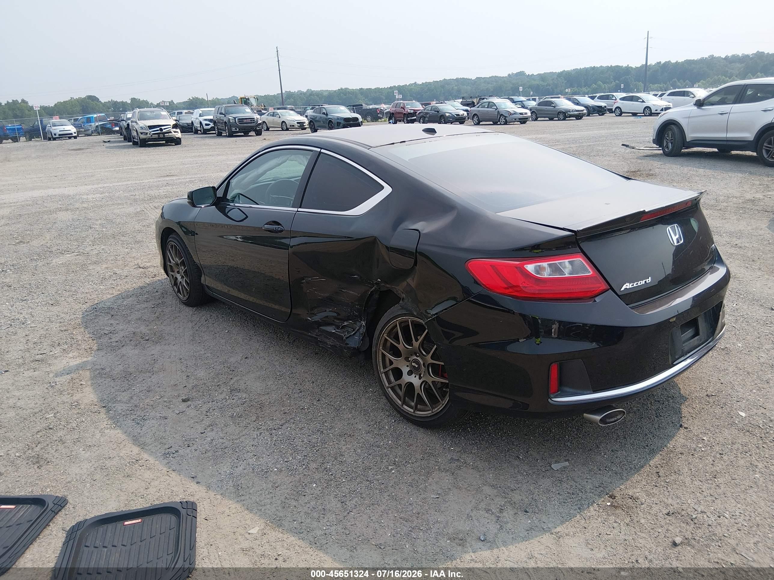 2013 Honda Accord Ex-l V-6 Black vin: 1HGCT2B81DA001484