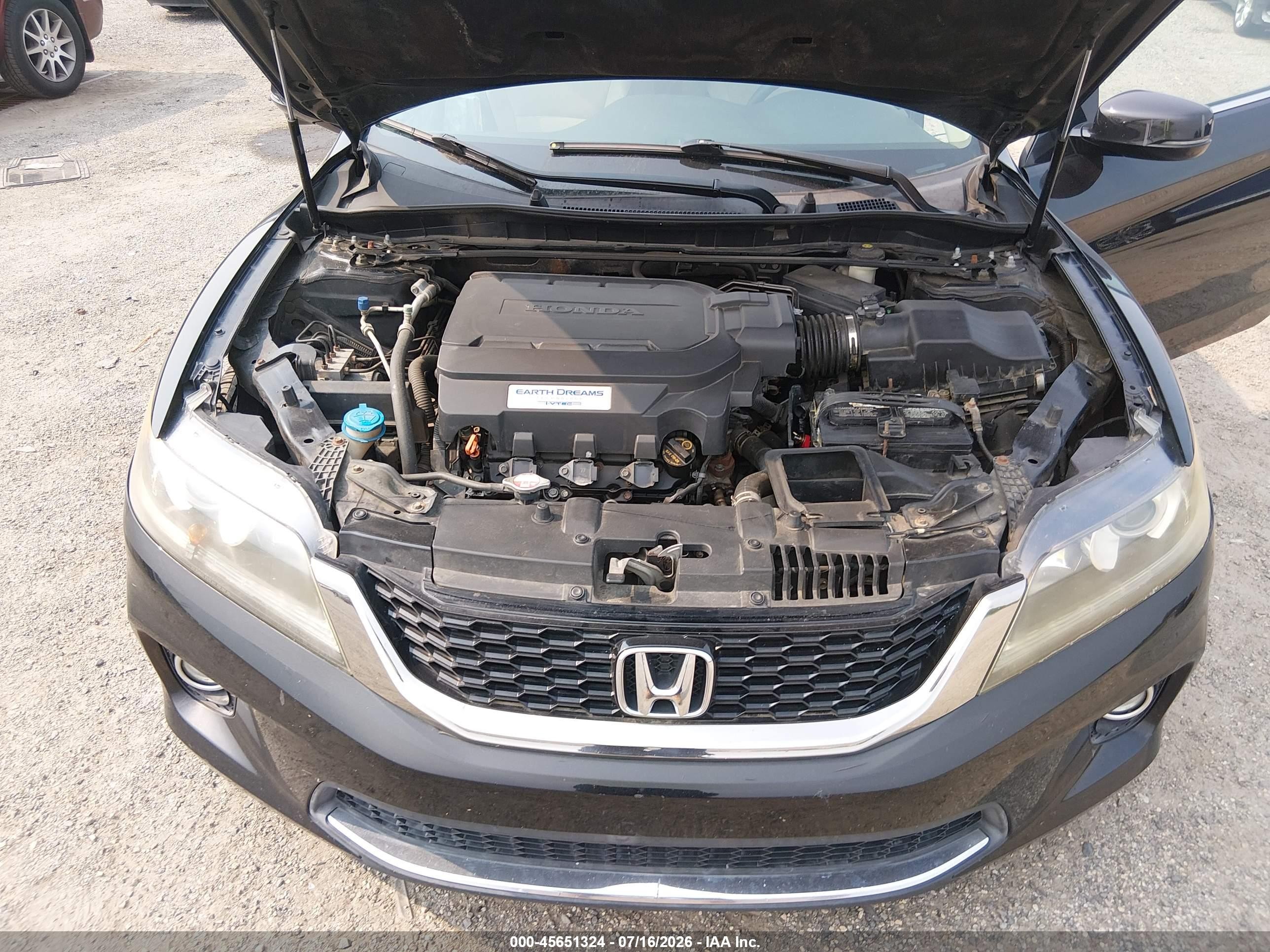 2013 Honda Accord Ex-l V-6 Black vin: 1HGCT2B81DA001484