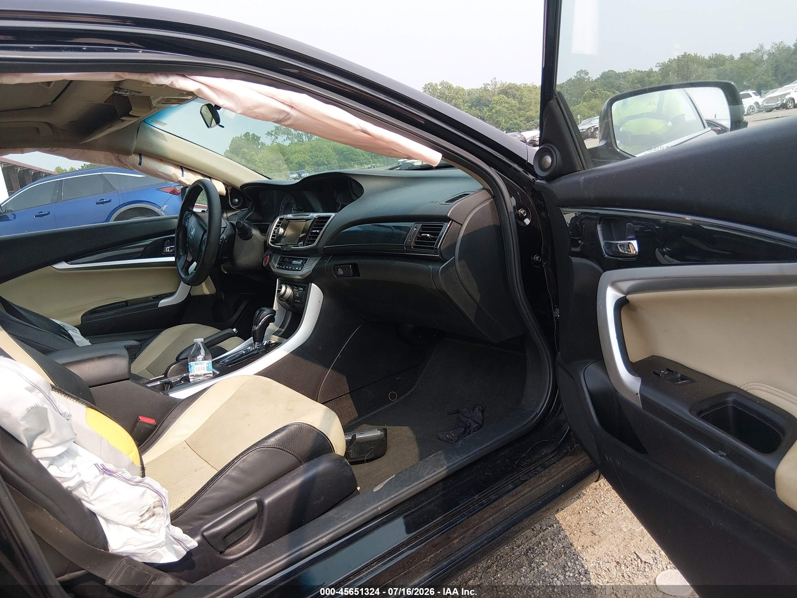 2013 Honda Accord Ex-l V-6 Black vin: 1HGCT2B81DA001484