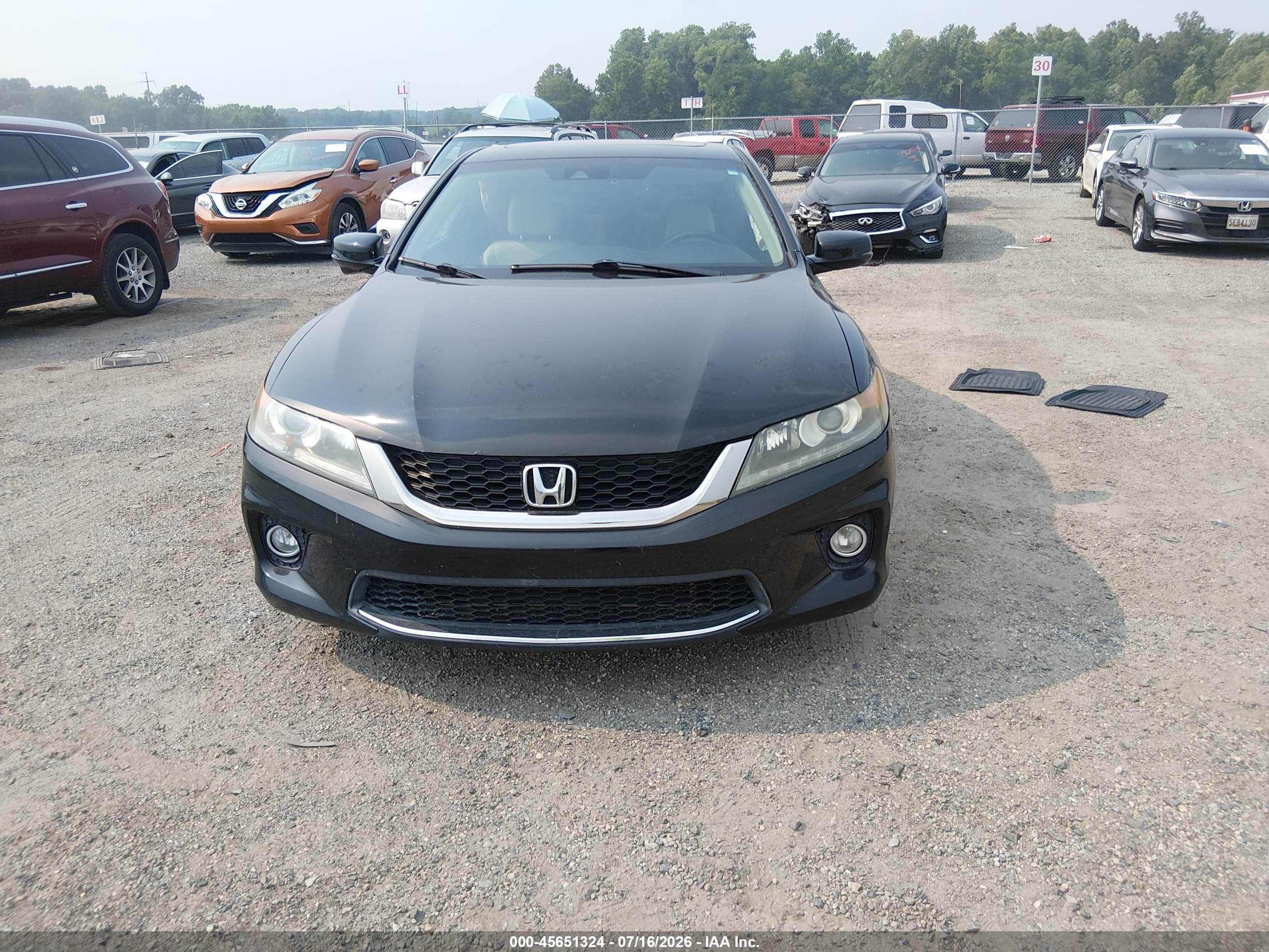 2013 Honda Accord Ex-l V-6 Black vin: 1HGCT2B81DA001484