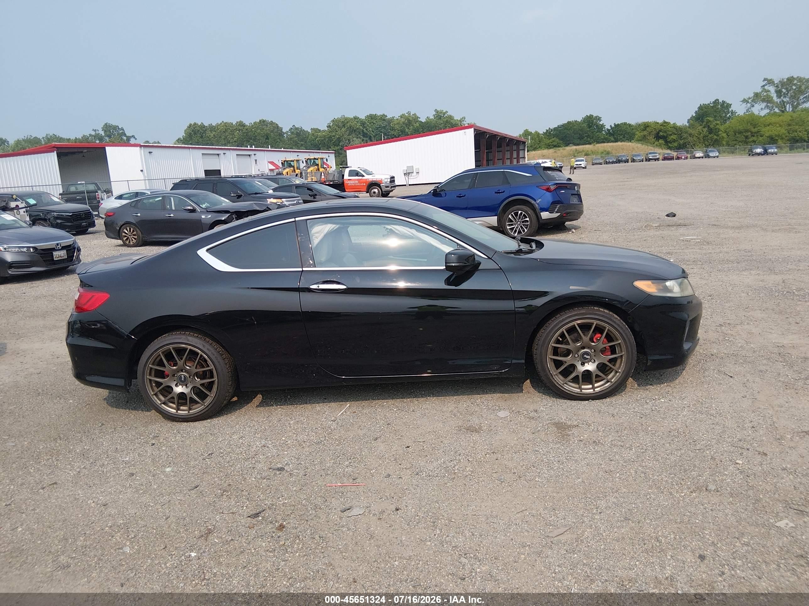 2013 Honda Accord Ex-l V-6 Black vin: 1HGCT2B81DA001484