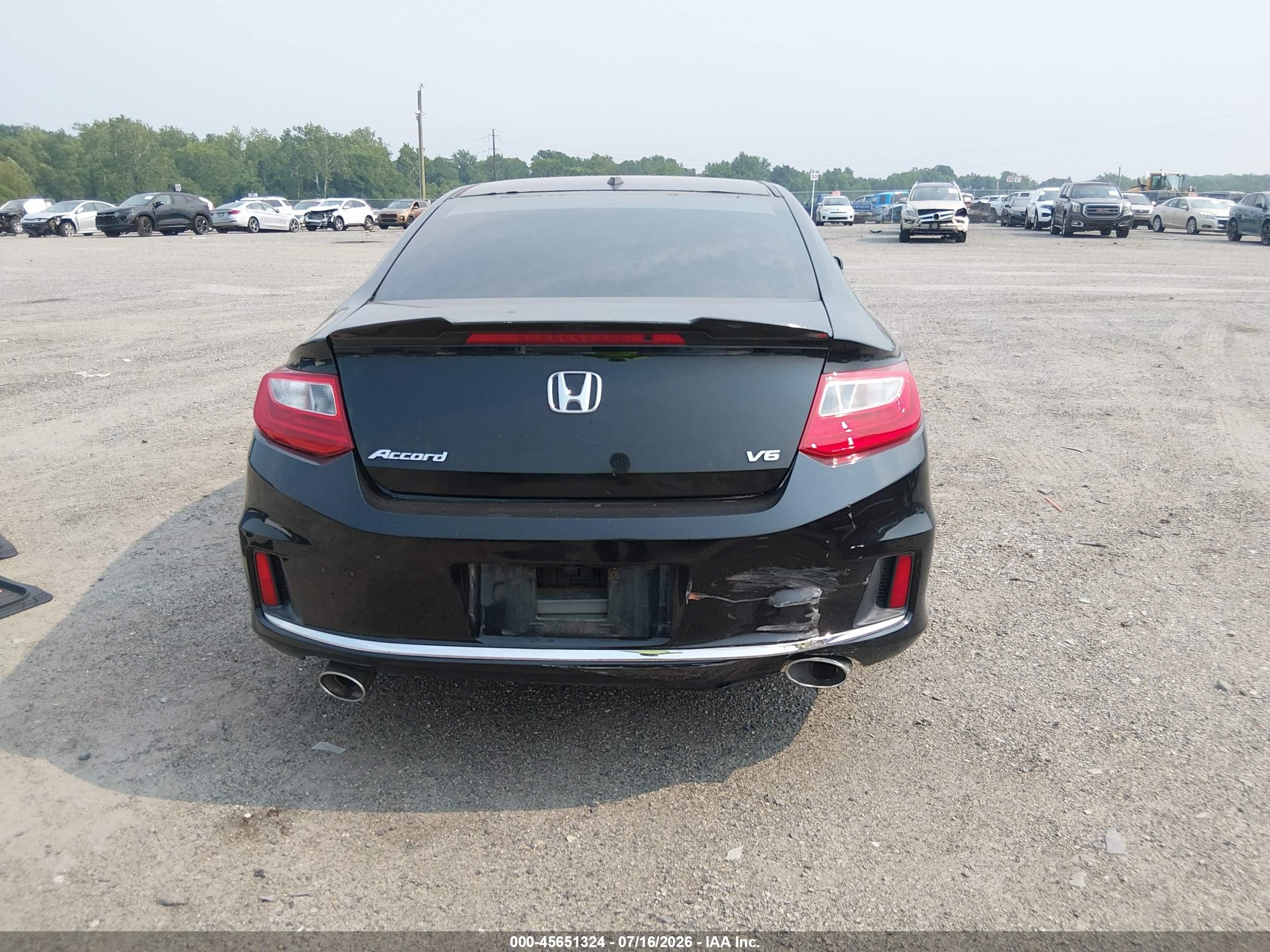 2013 Honda Accord Ex-l V-6 Black vin: 1HGCT2B81DA001484