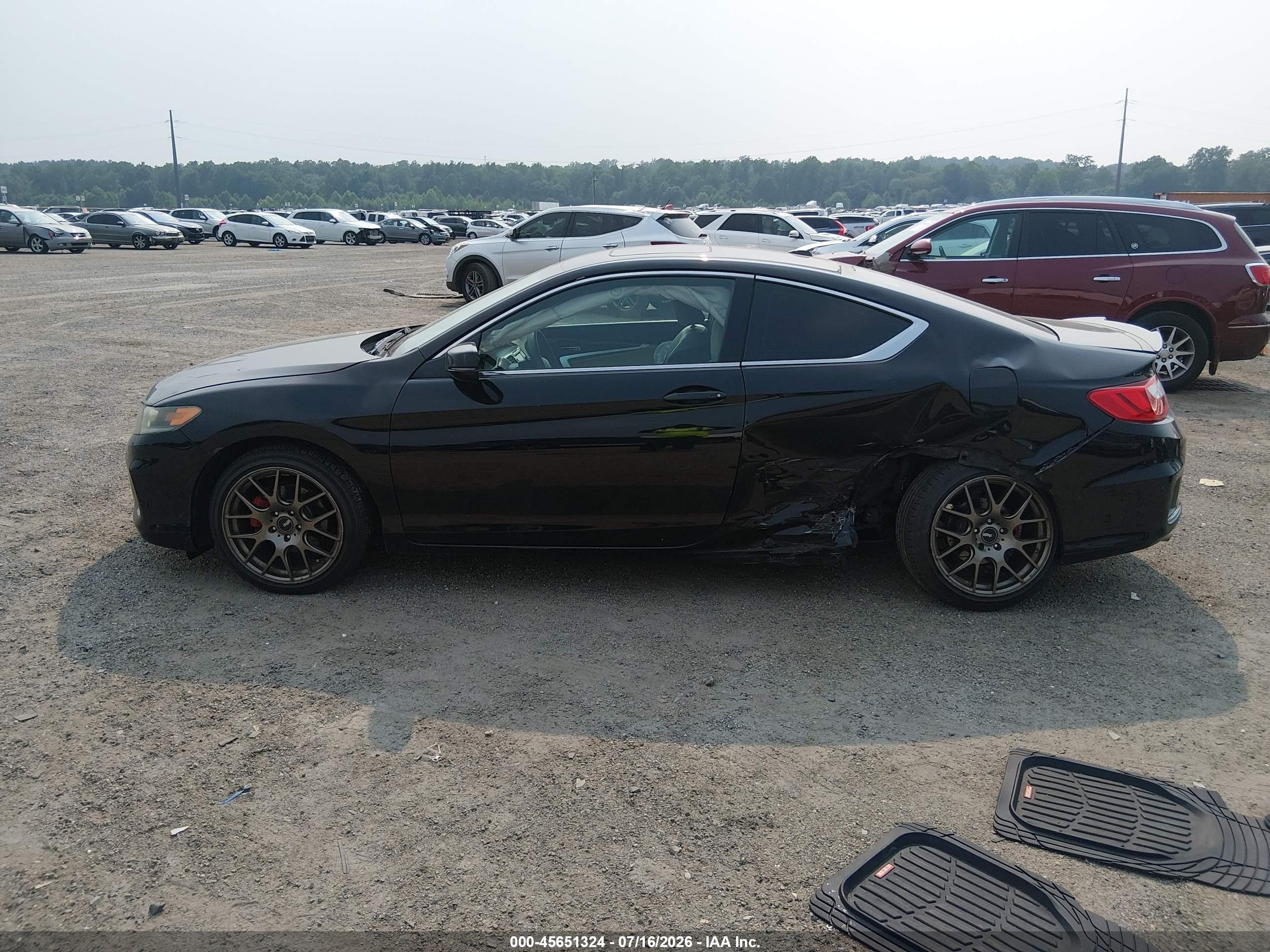 2013 Honda Accord Ex-l V-6 Black vin: 1HGCT2B81DA001484