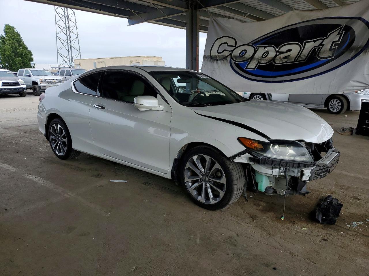 2013 Honda Accord Exl Белый vin: 1HGCT2B81DA009133