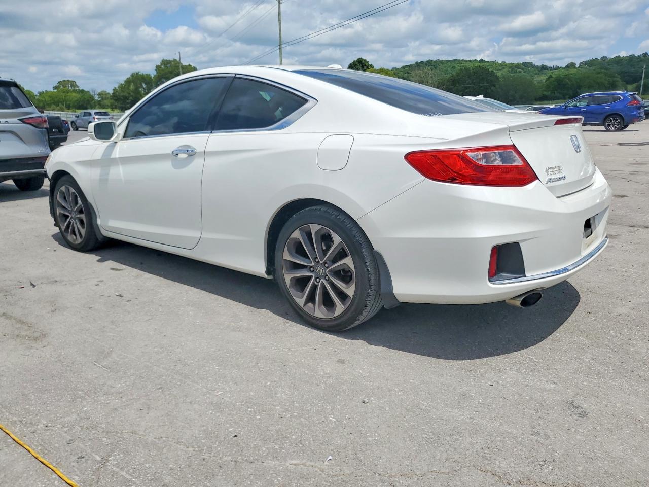 2013 Honda Accord Exl White vin: 1HGCT2B81DA011187