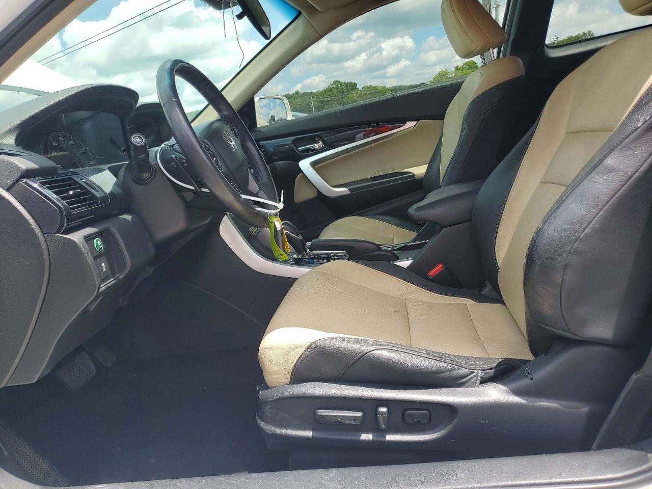 2013 Honda Accord Exl White vin: 1HGCT2B81DA011187