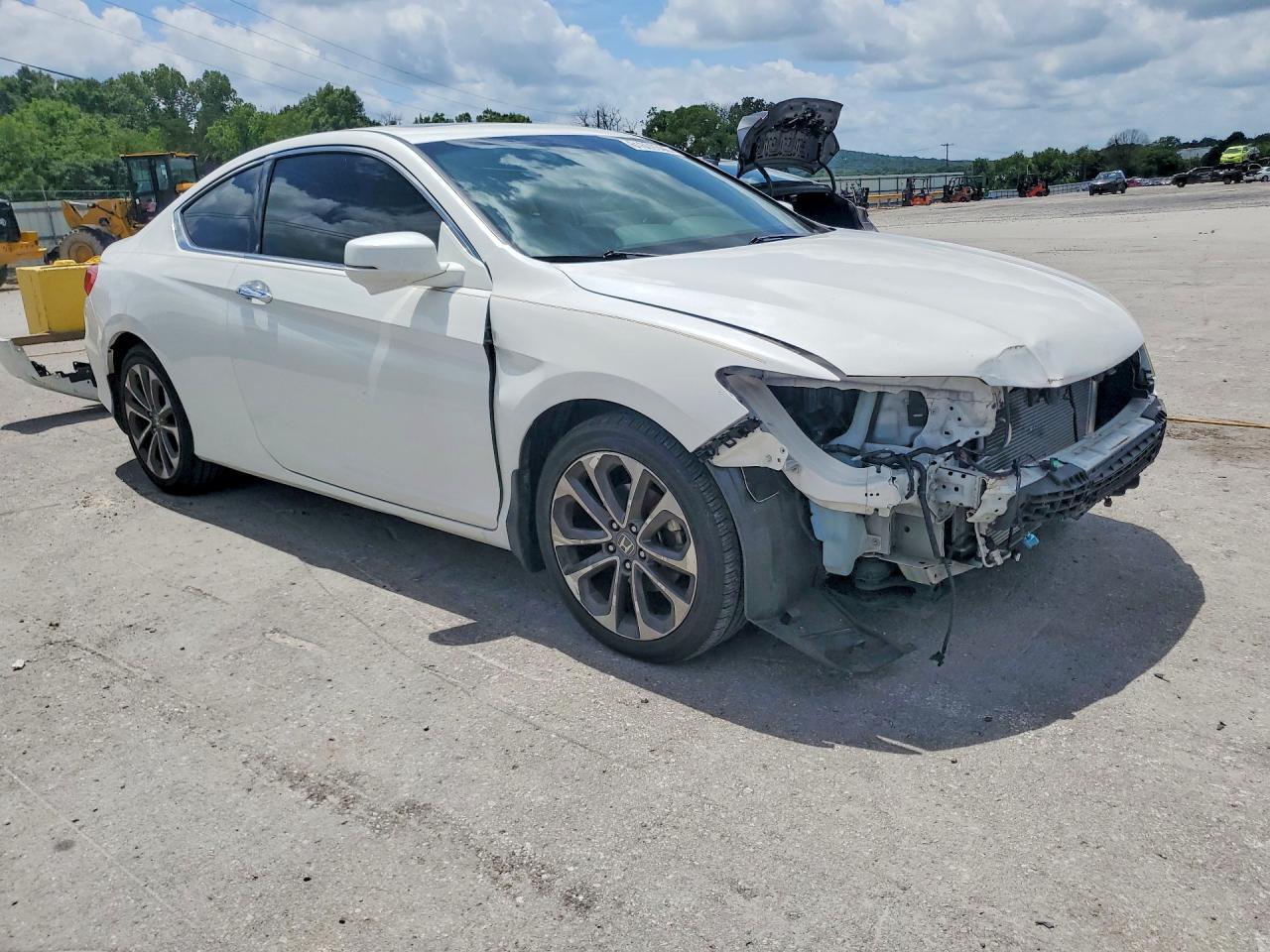 2013 Honda Accord Exl White vin: 1HGCT2B81DA011187