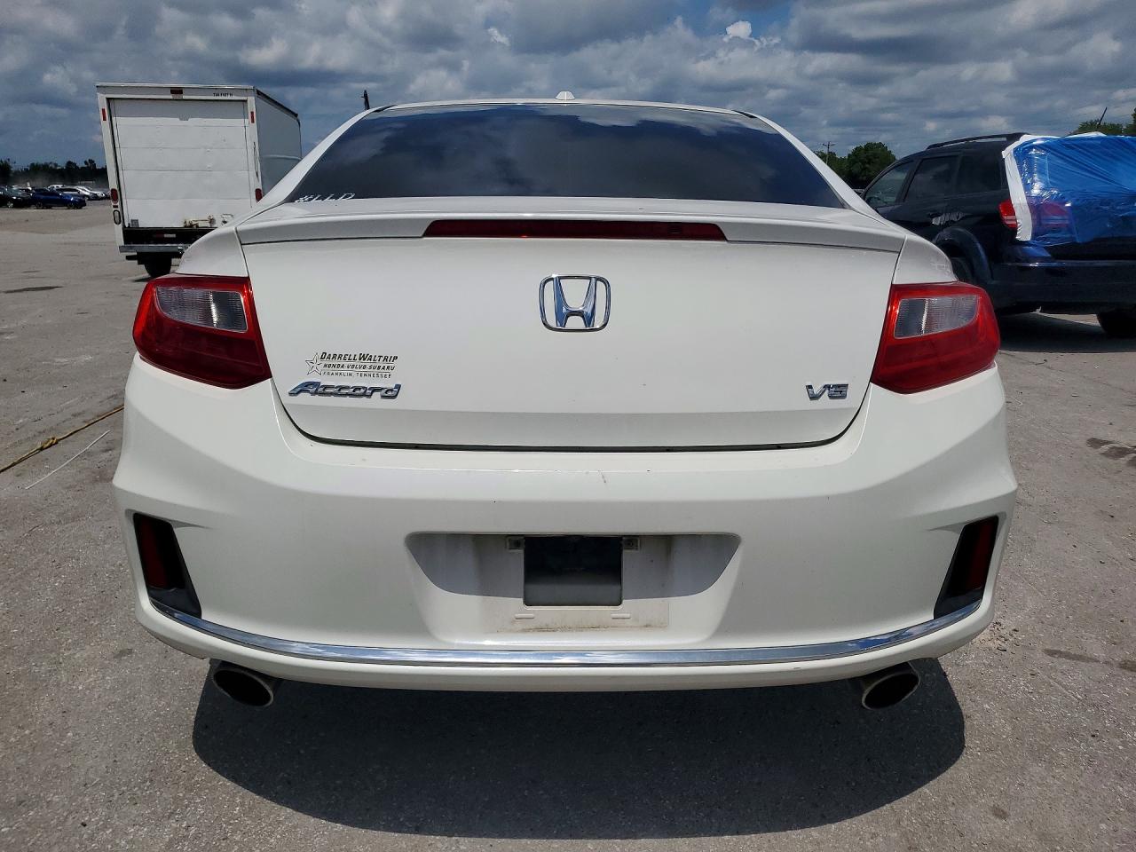 2013 Honda Accord Exl White vin: 1HGCT2B81DA011187