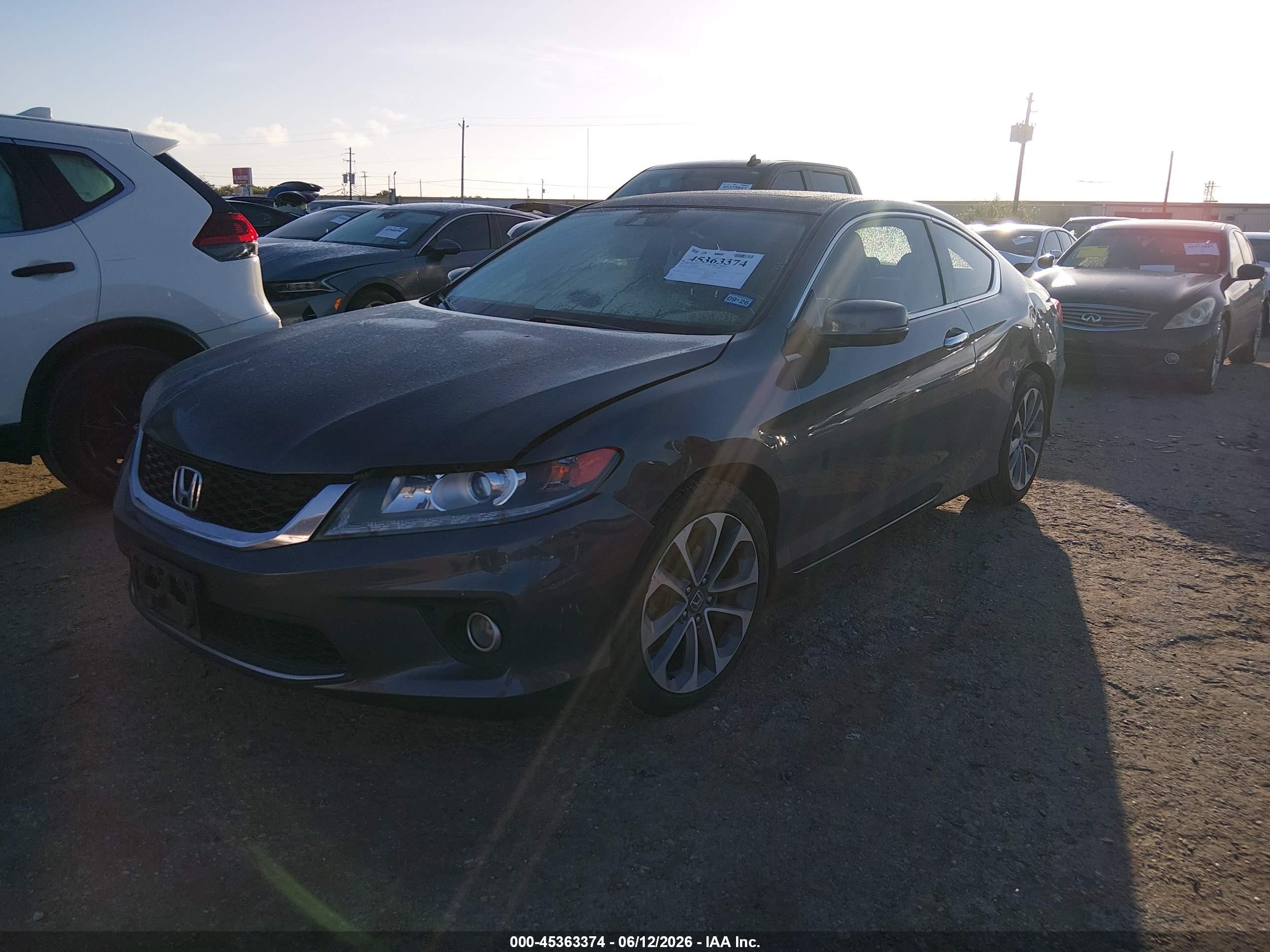 2014 Honda Accord Ex-l V-6 Gray vin: 1HGCT2B81EA005116