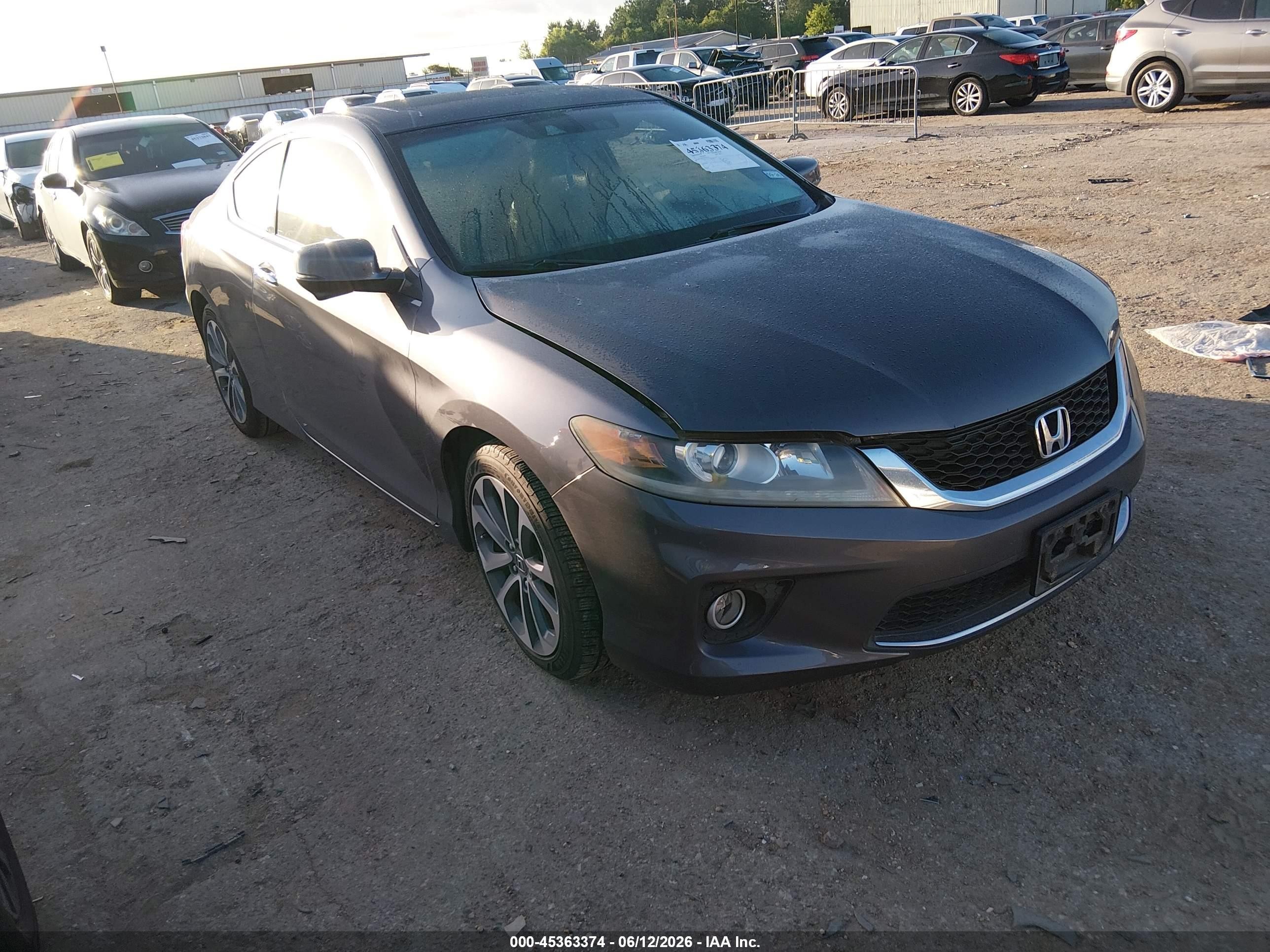 2014 Honda Accord Ex-l V-6 Gray vin: 1HGCT2B81EA005116