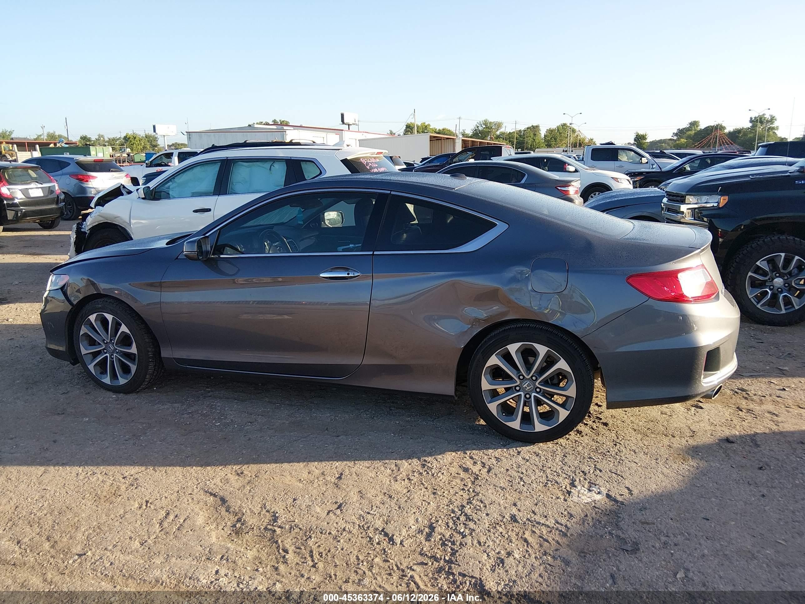 2014 Honda Accord Ex-l V-6 Gray vin: 1HGCT2B81EA005116
