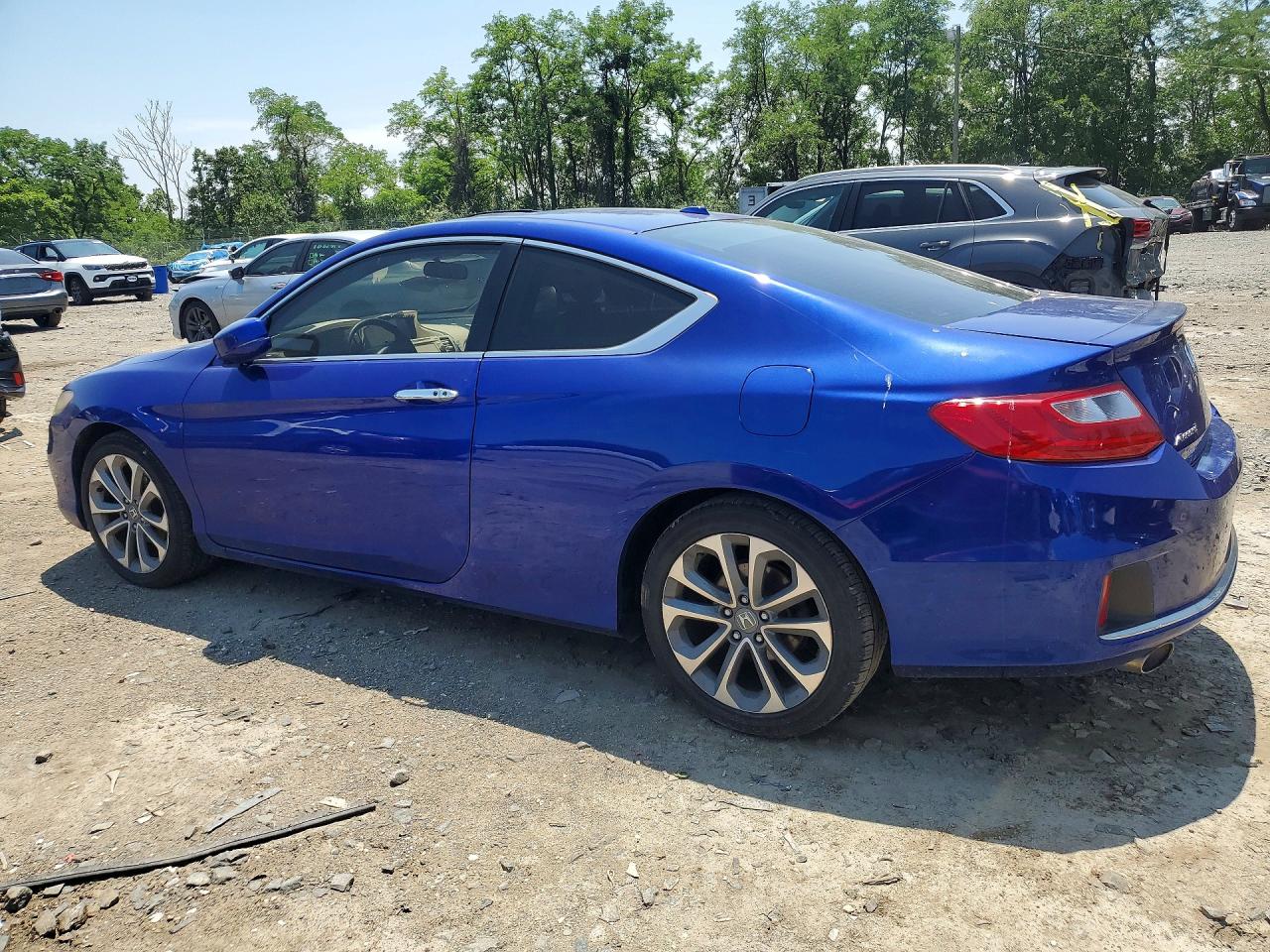 2014 Honda Accord Exl Blue vin: 1HGCT2B81EA005181