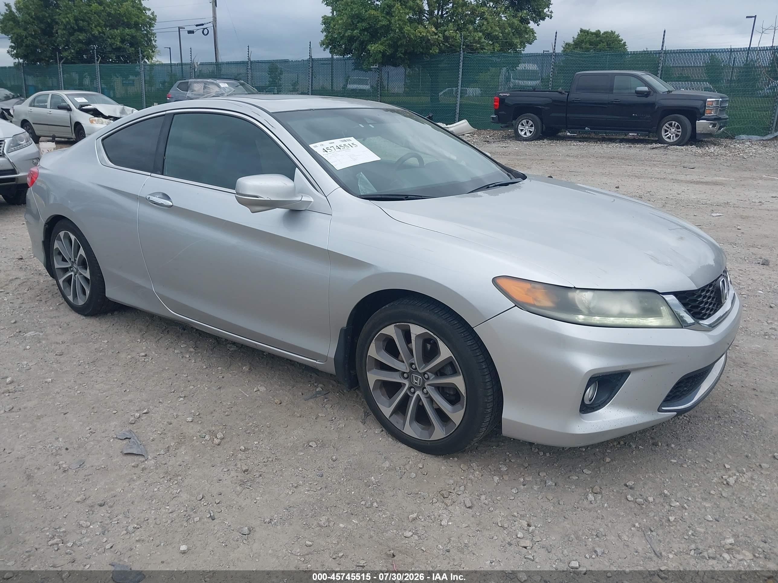 2014 Honda Accord Ex-l V-6 Silver vin: 1HGCT2B81EA008548