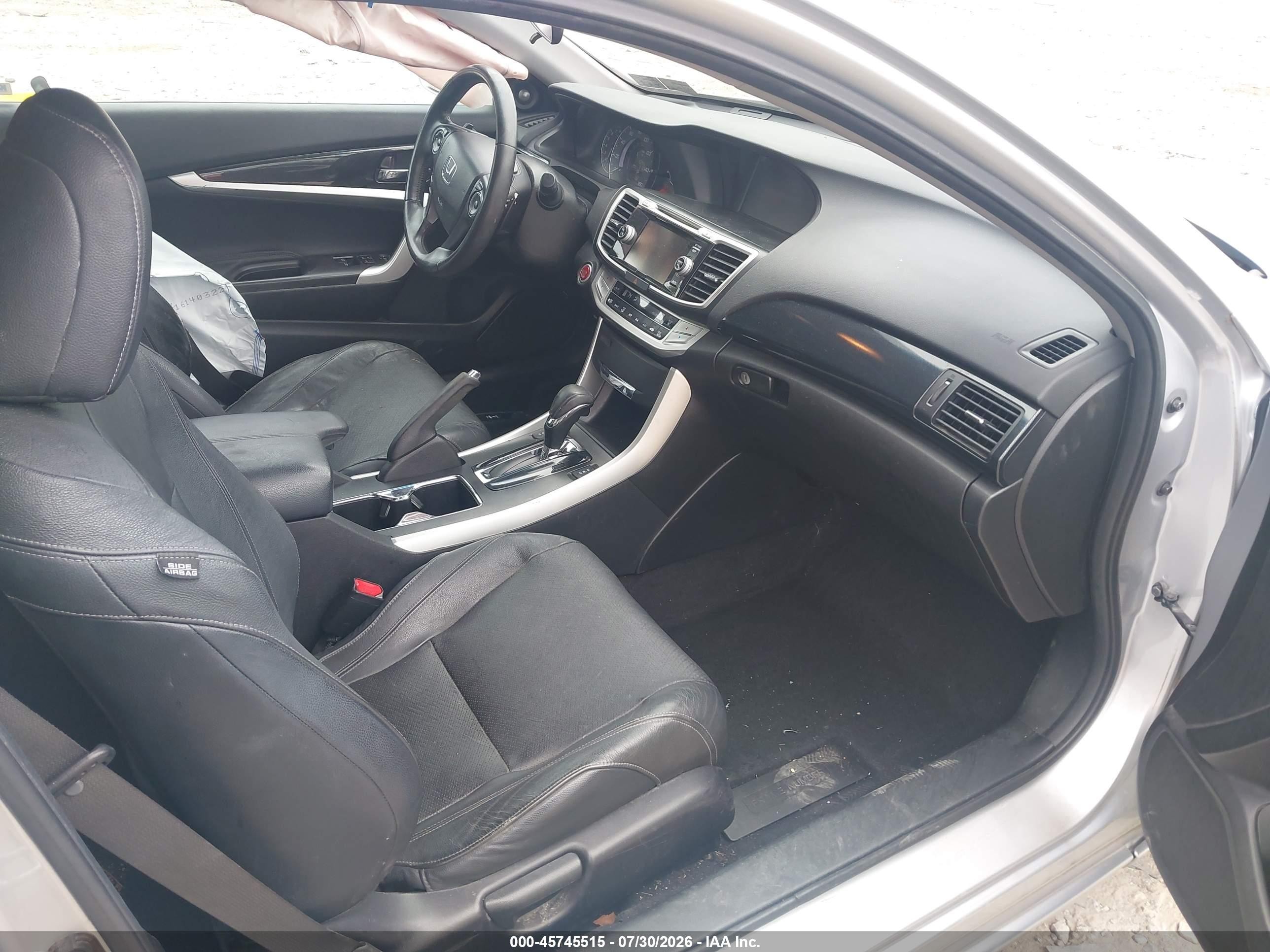 2014 Honda Accord Ex-l V-6 Silver vin: 1HGCT2B81EA008548