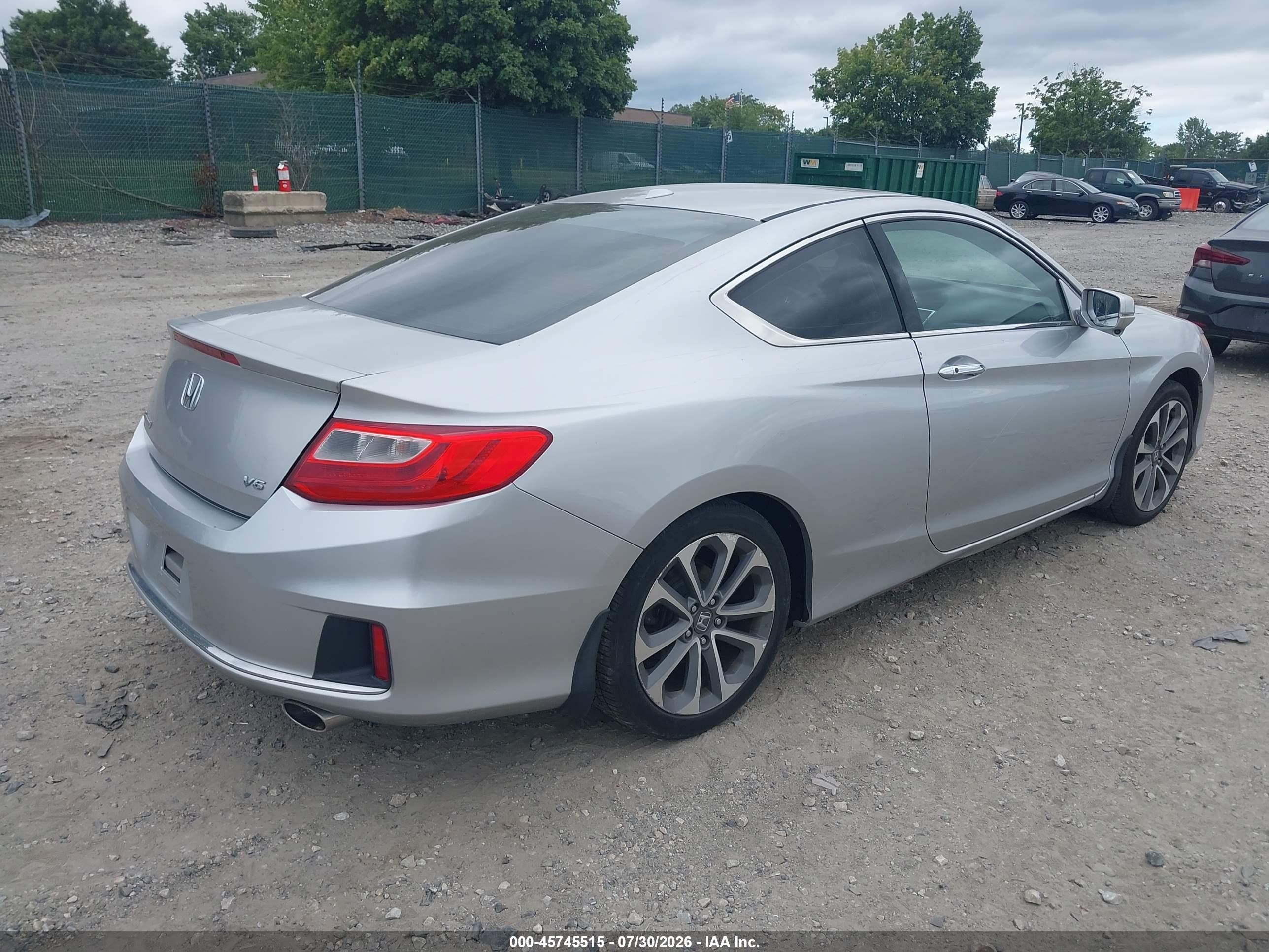 2014 Honda Accord Ex-l V-6 Silver vin: 1HGCT2B81EA008548