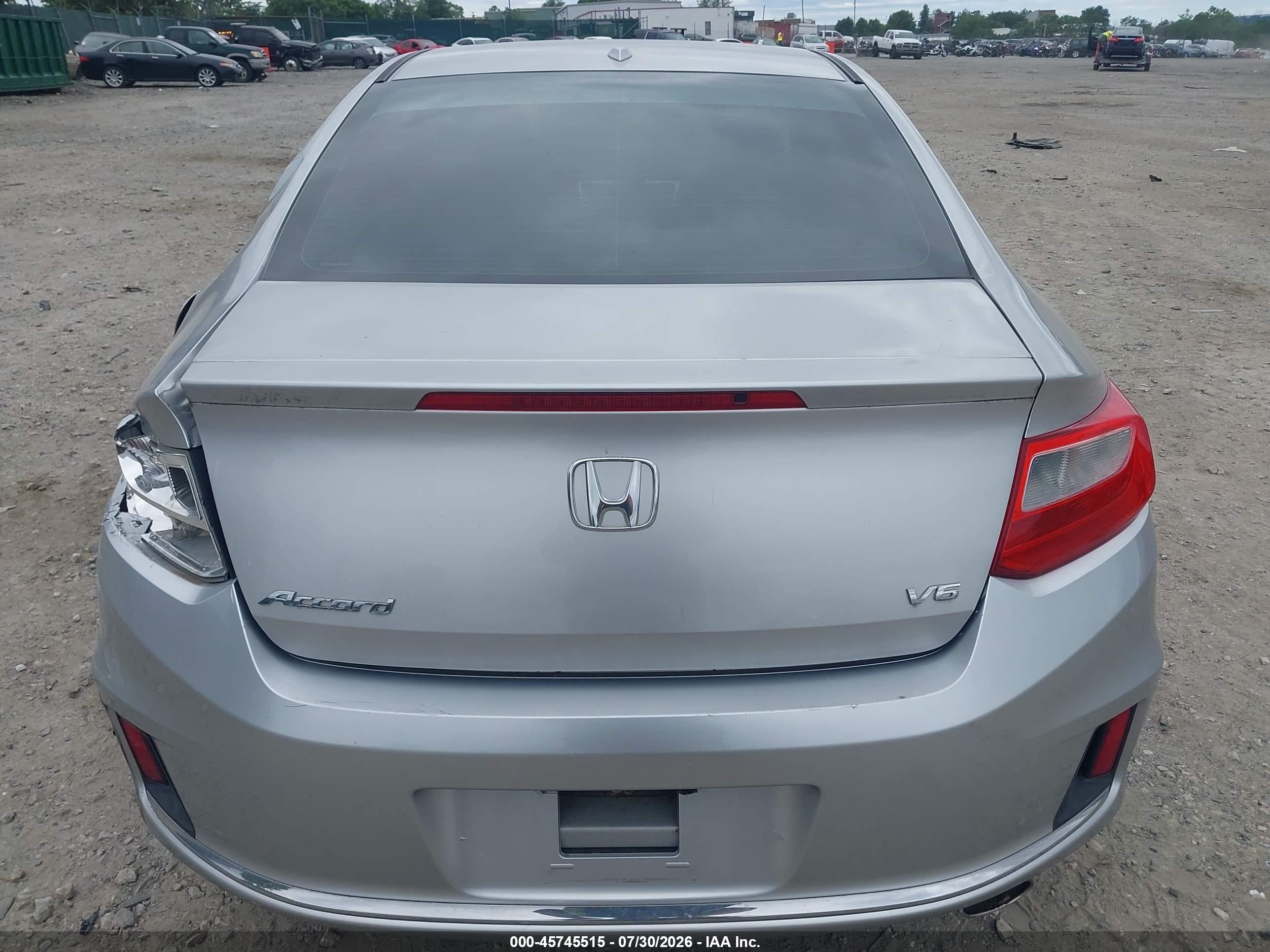 2014 Honda Accord Ex-l V-6 Silver vin: 1HGCT2B81EA008548