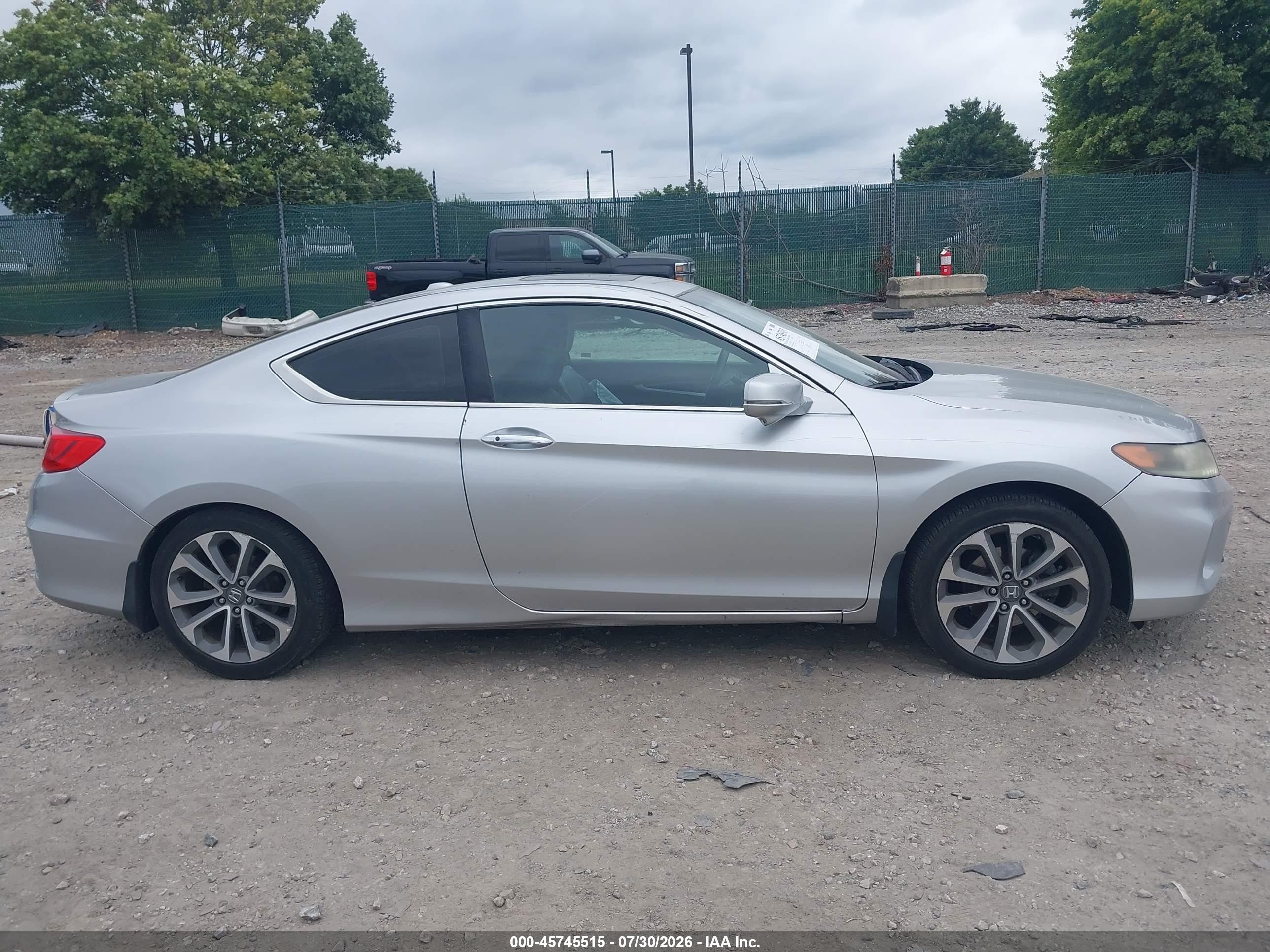 2014 Honda Accord Ex-l V-6 Silver vin: 1HGCT2B81EA008548